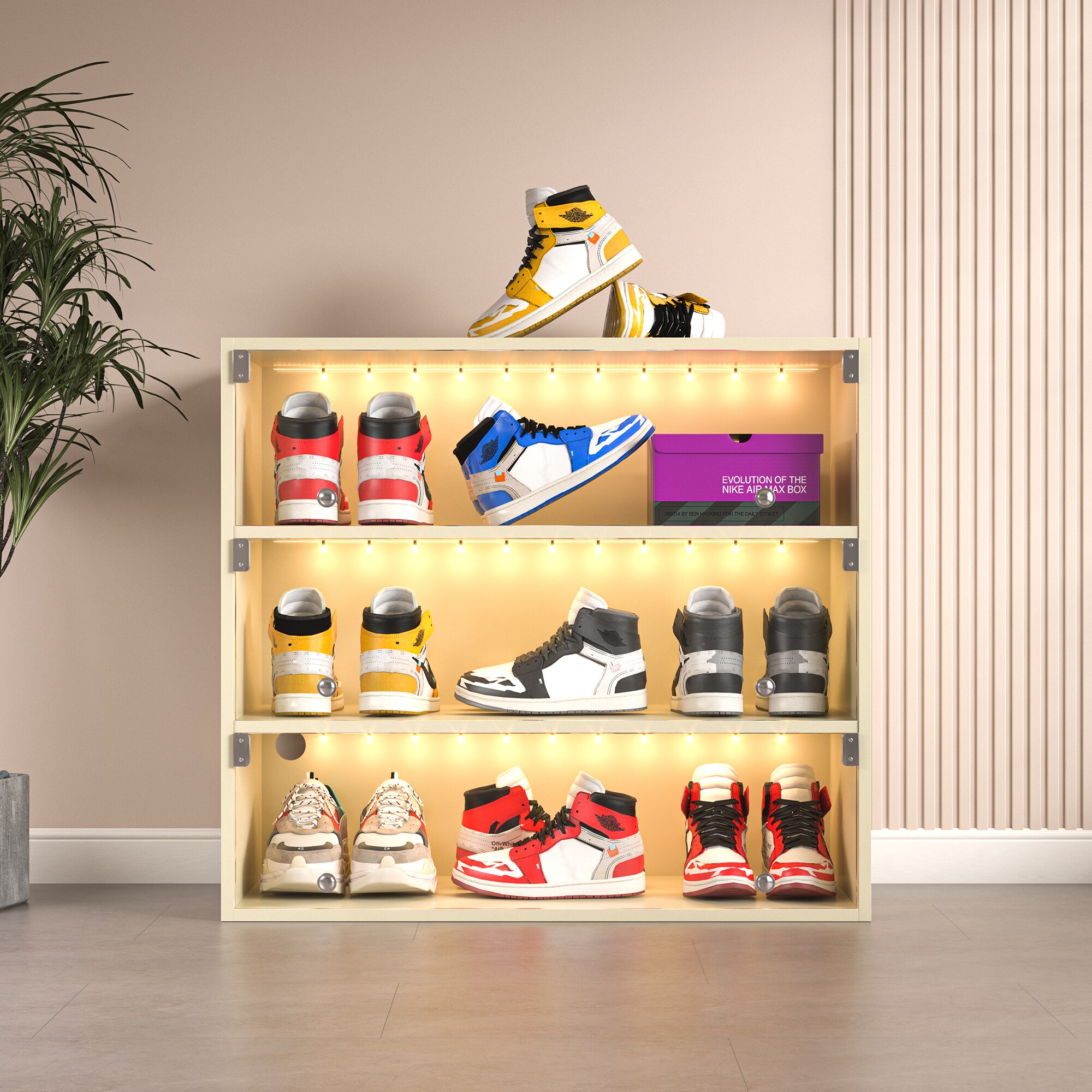 SINOFURN SYC080009WT Shoe-Racks - View #4