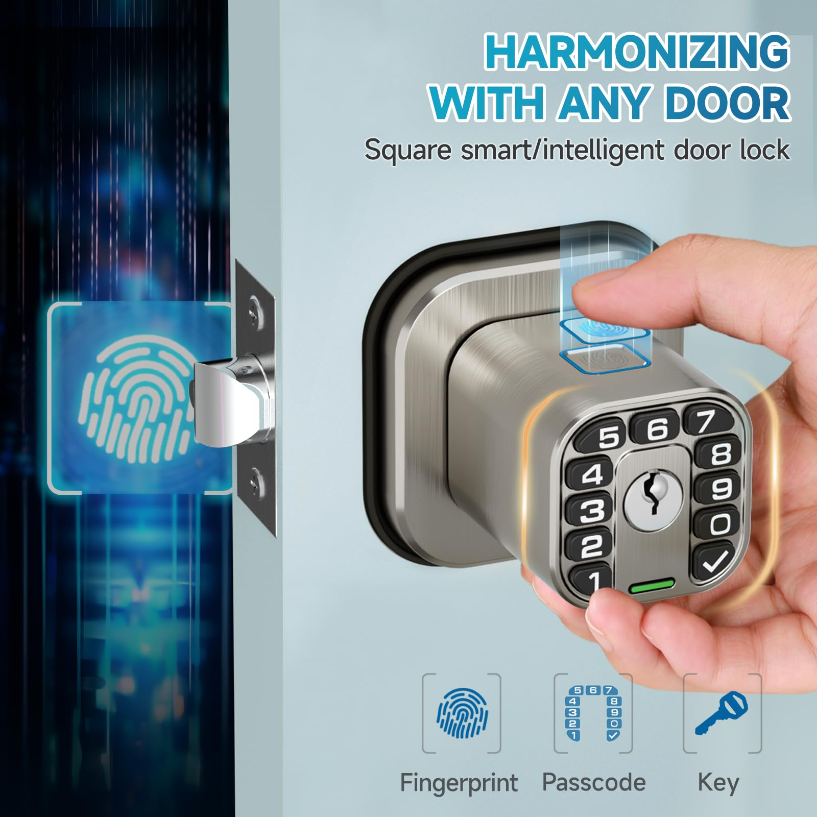 KIWDZFU LKI0803B289 Electronic-Door-Locks - View #2