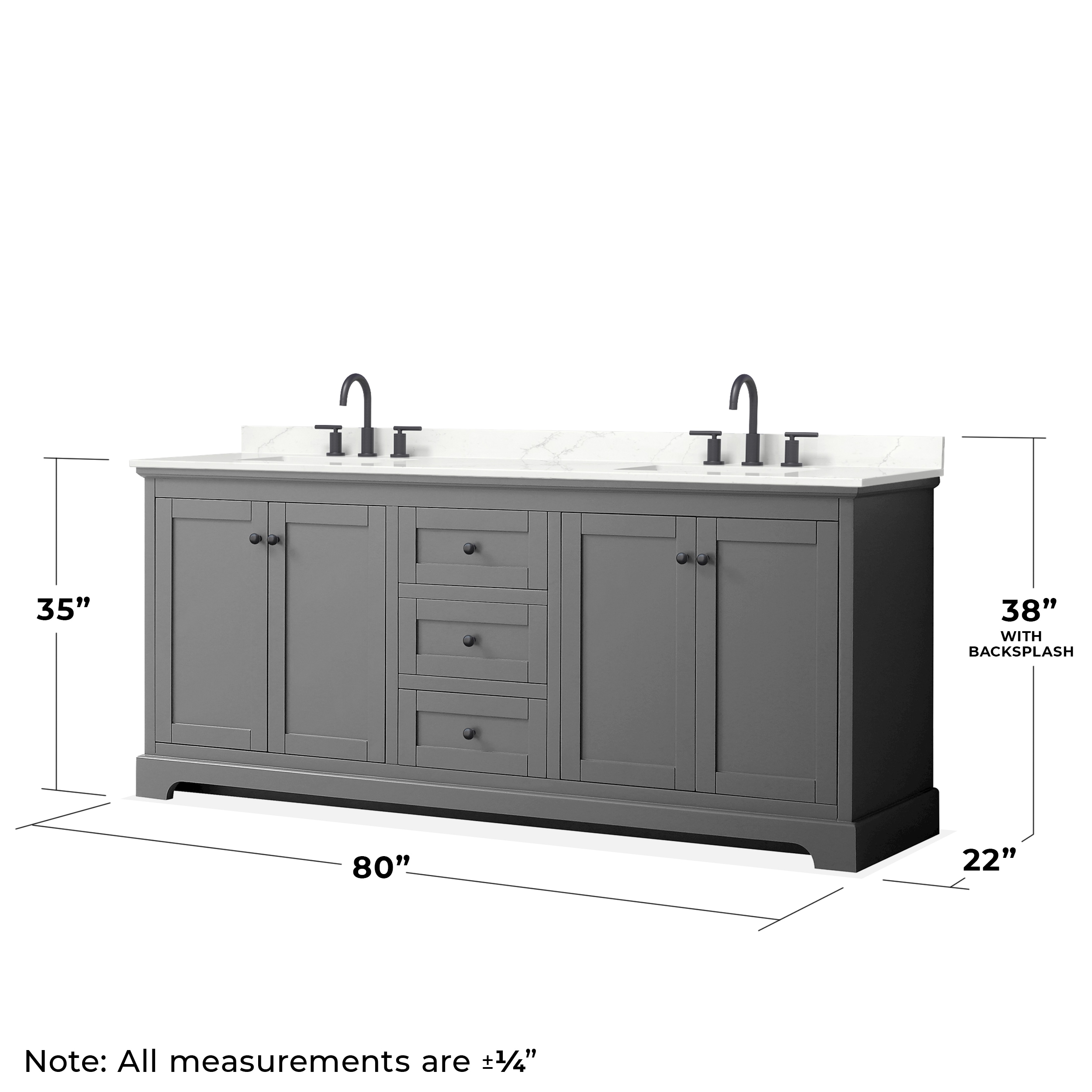 Wyndham Collection WCV232380DGBGTUS3M70 Bath-Vanity-Combo - View #6