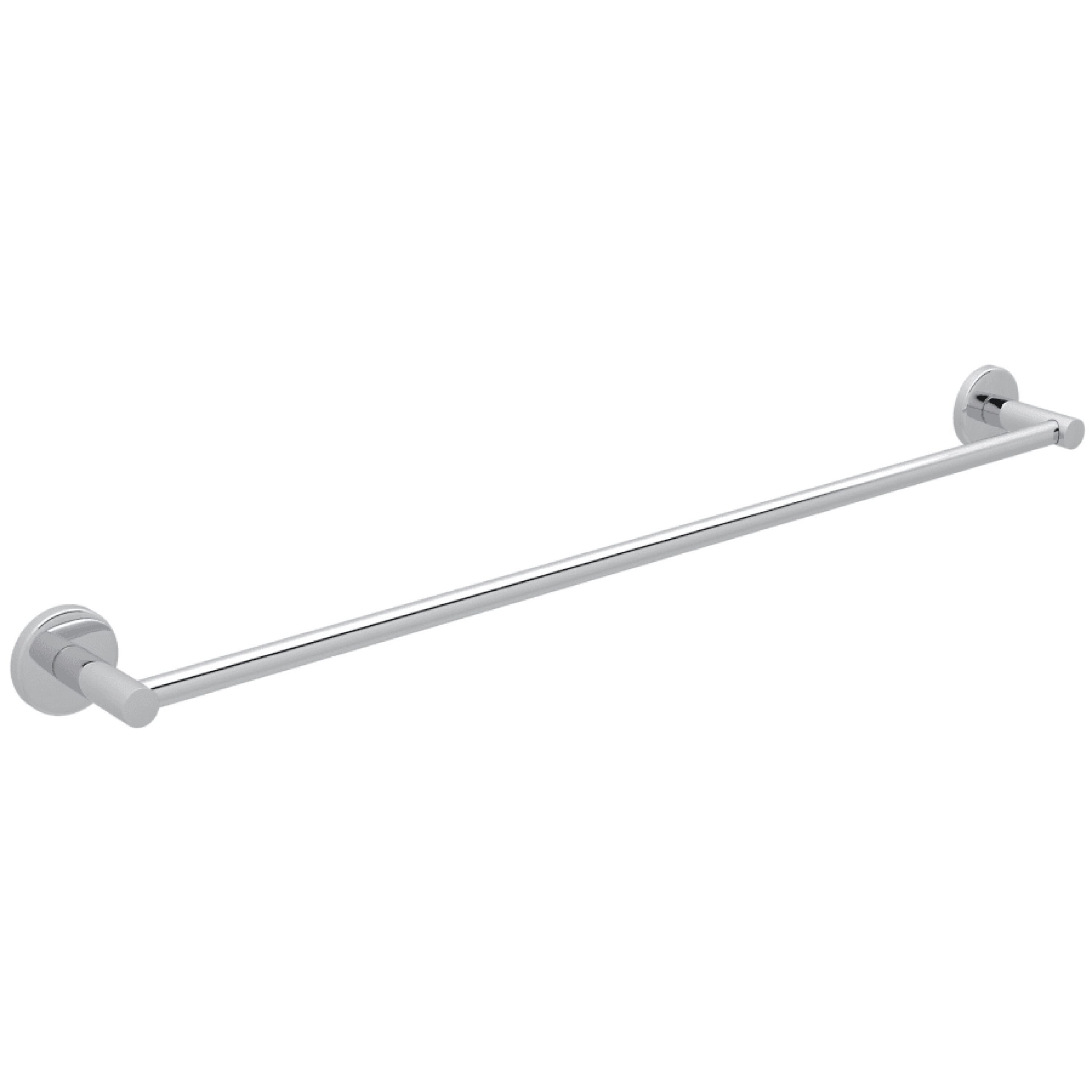 Rohl LO1/24APC 24-in Polished Chrome Wall mount Single Towel Bar