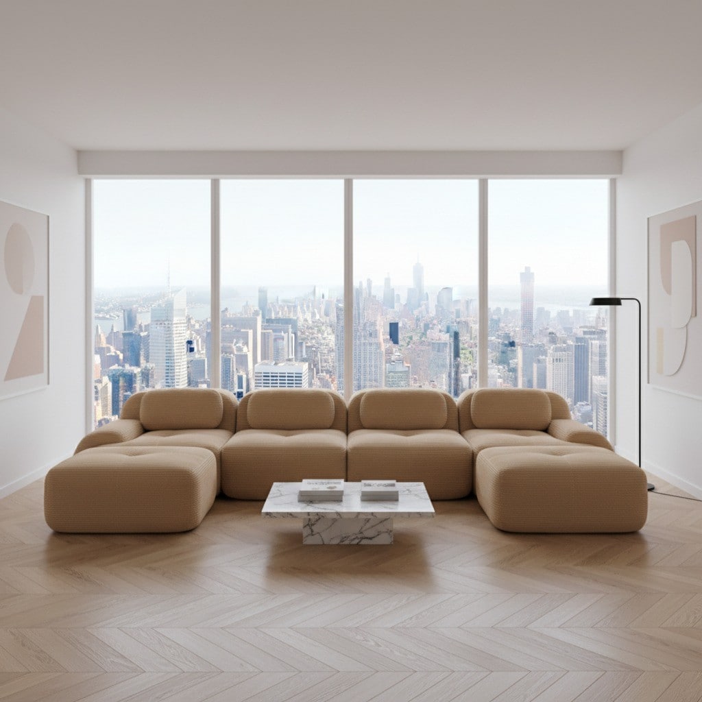 Homy Casa SMZO-FTI-BR Sofas-Loveseats - View #3