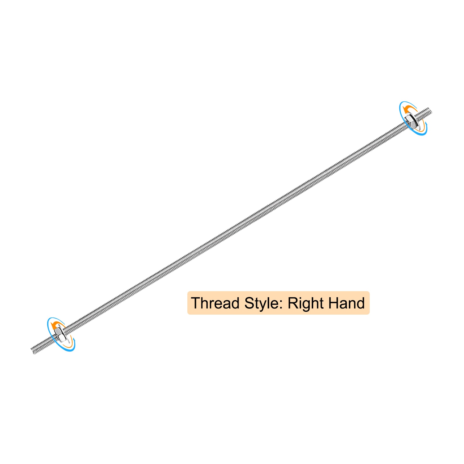 Unique Bargains S26031300UX6804 Threaded-Rod - View #3