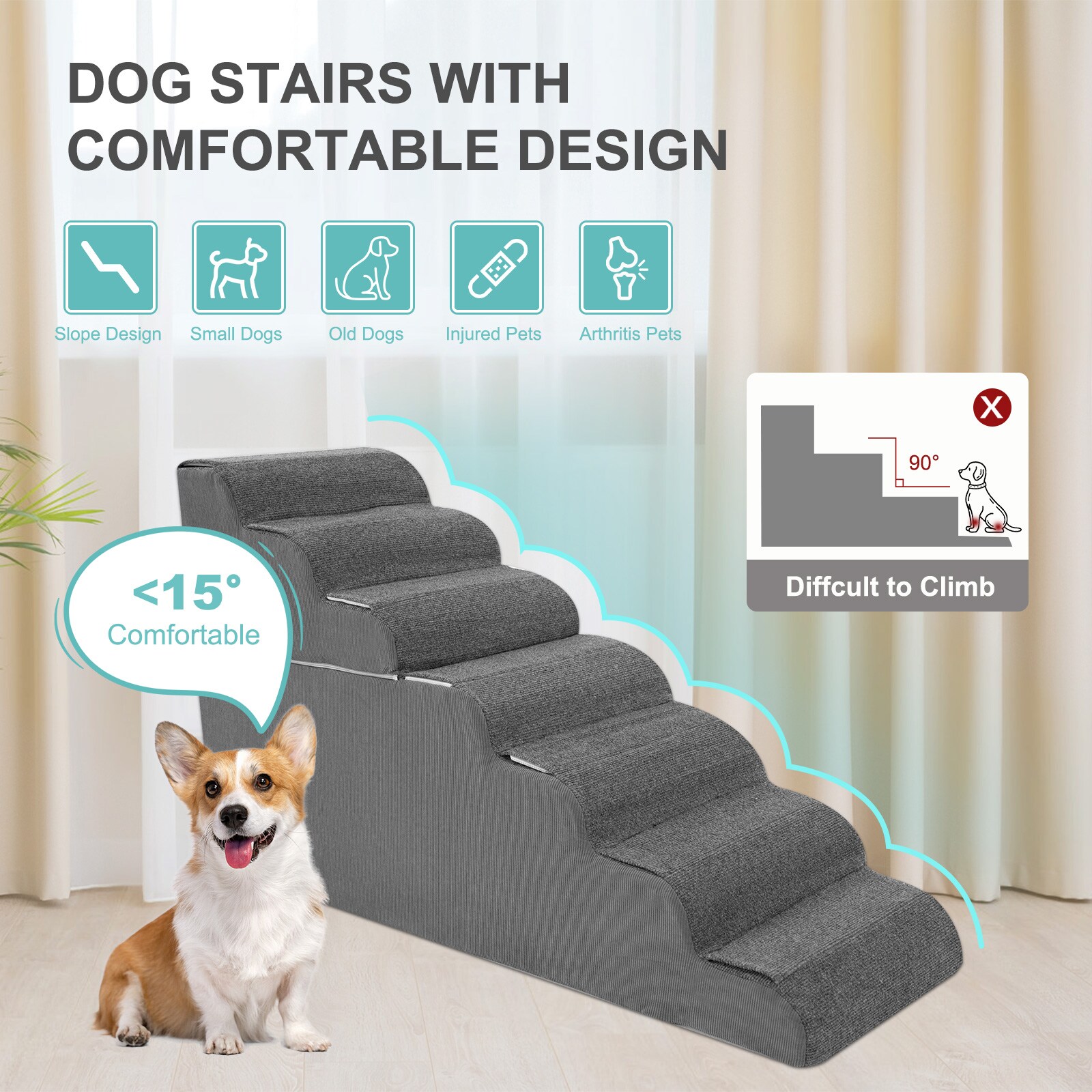 DOCRED I1331650-GY-L-LS2 Pet-Steps - View #2