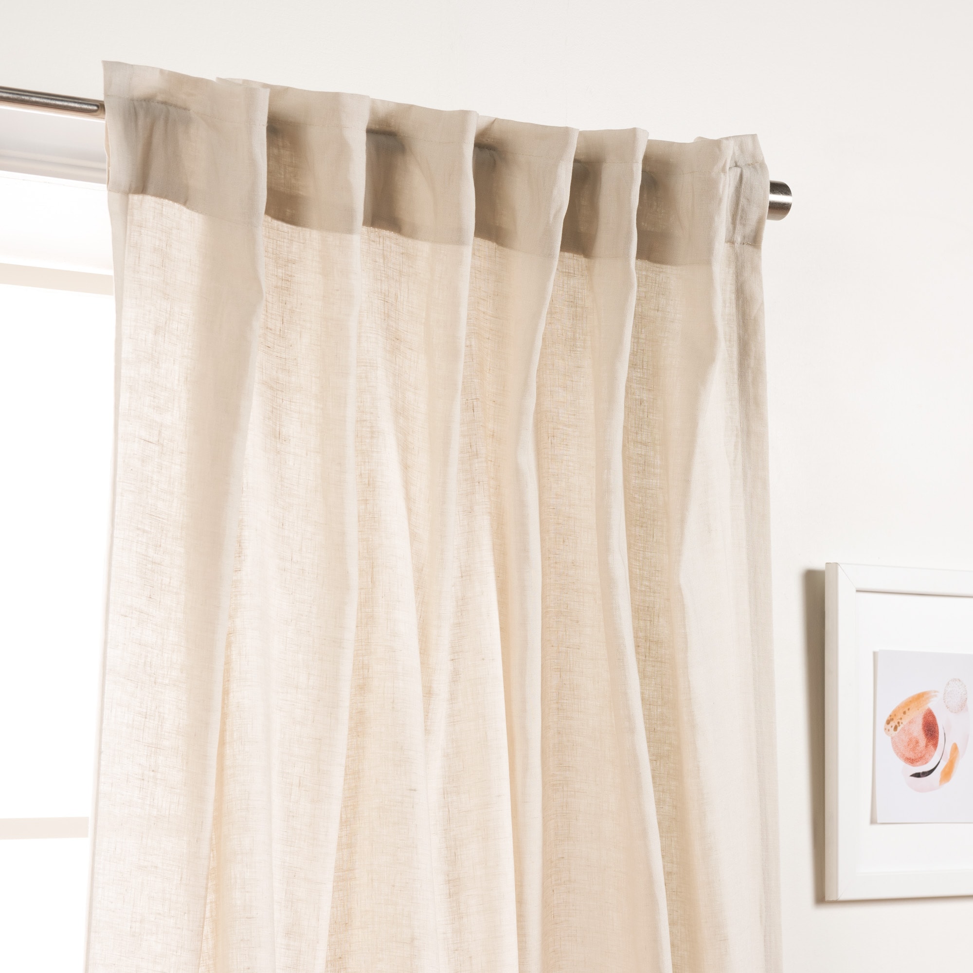 Best Home Fashion YK-01-BT-LN-96-NATUR curtains - View #4