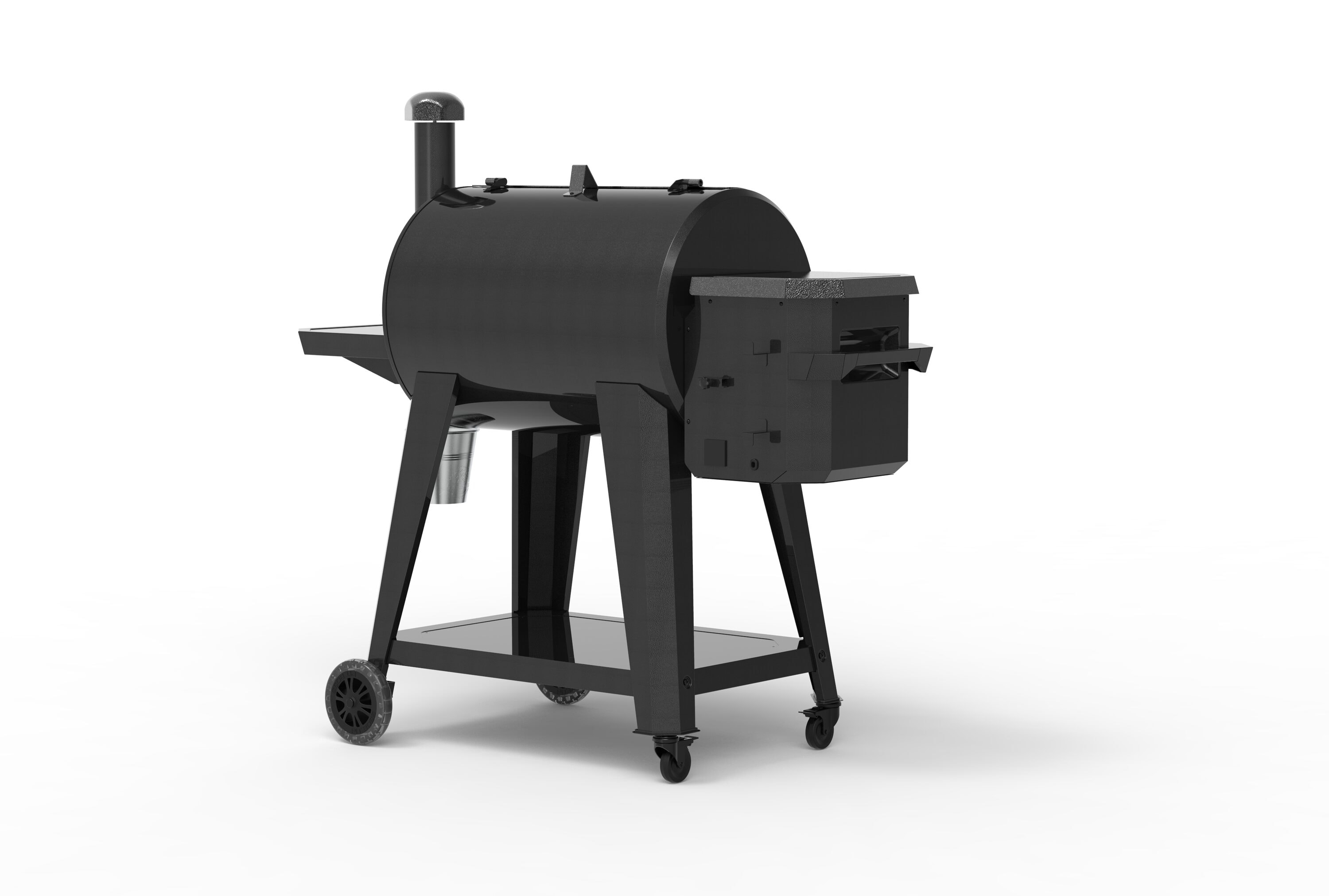 Pit Boss Pro Series 850-Sq in Hammertone Pellet Grill in the