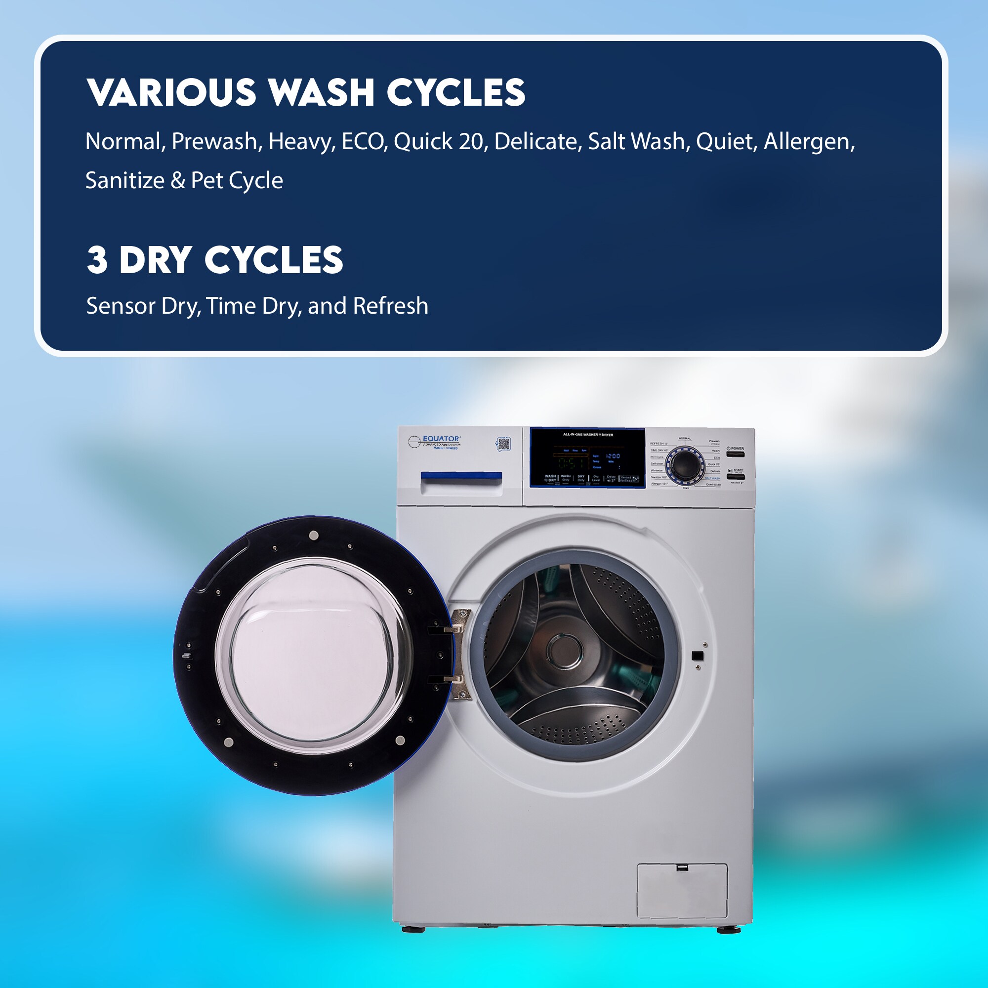 Equator Advanced Appliances EZ 4650 CV MARINE Combination-Washers-Dryers - View #17