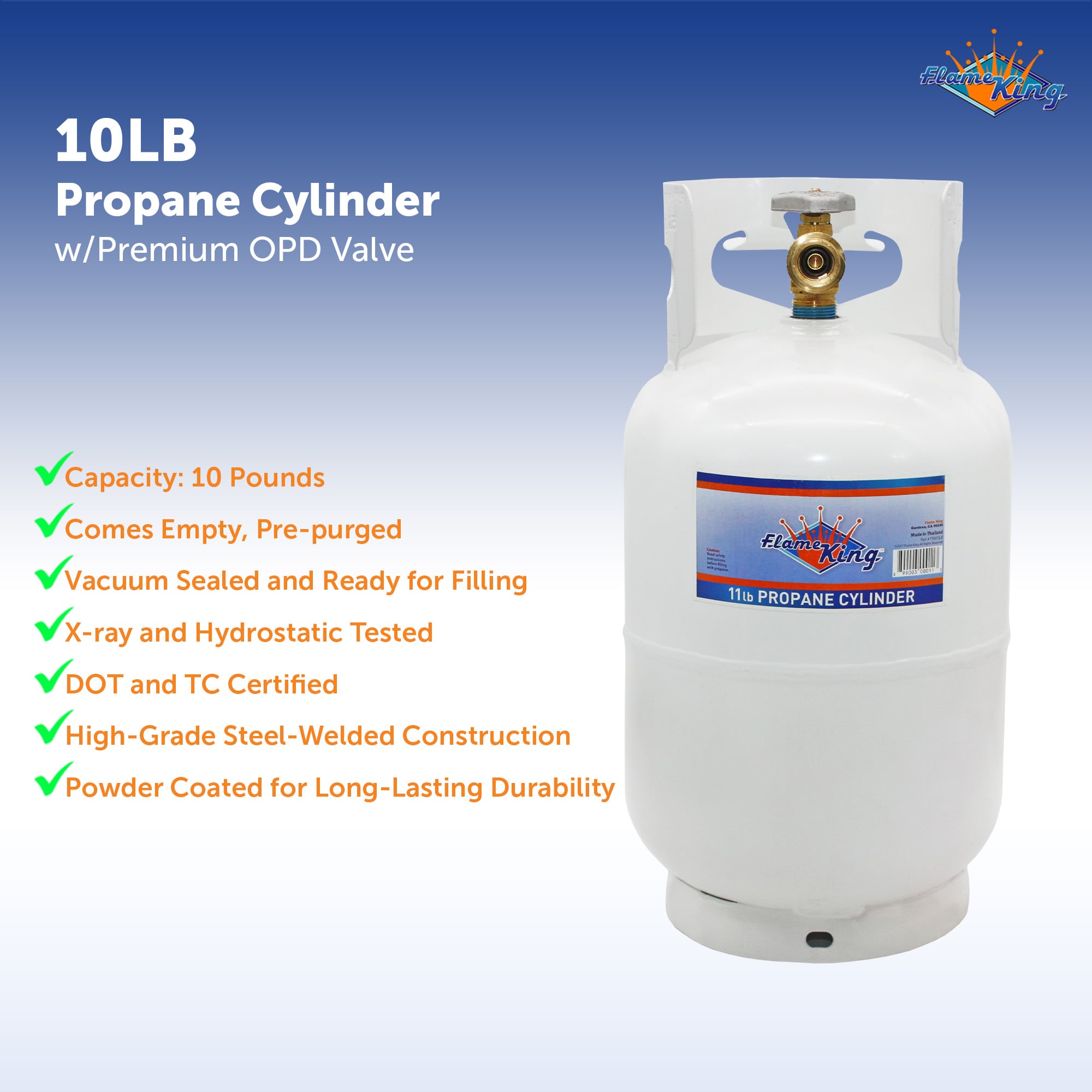 Flame King YSN10LB Propane-Tanks-Accy - View #2