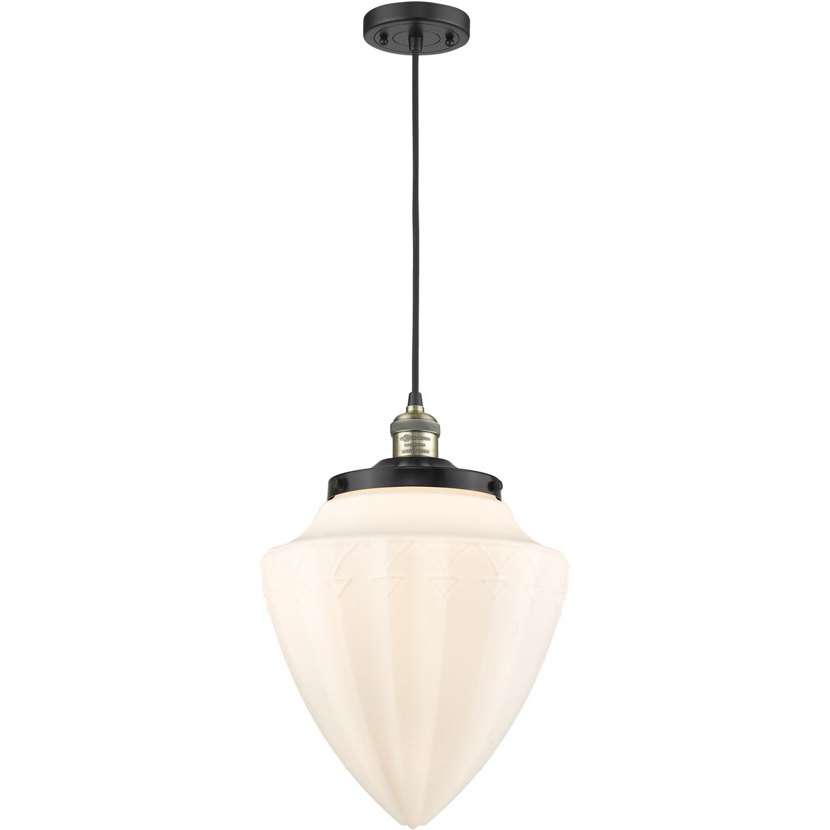 Innovations Lighting 2417917 201C-BAB-G661-12 Franklin Restoration Bullet Mini Pendant