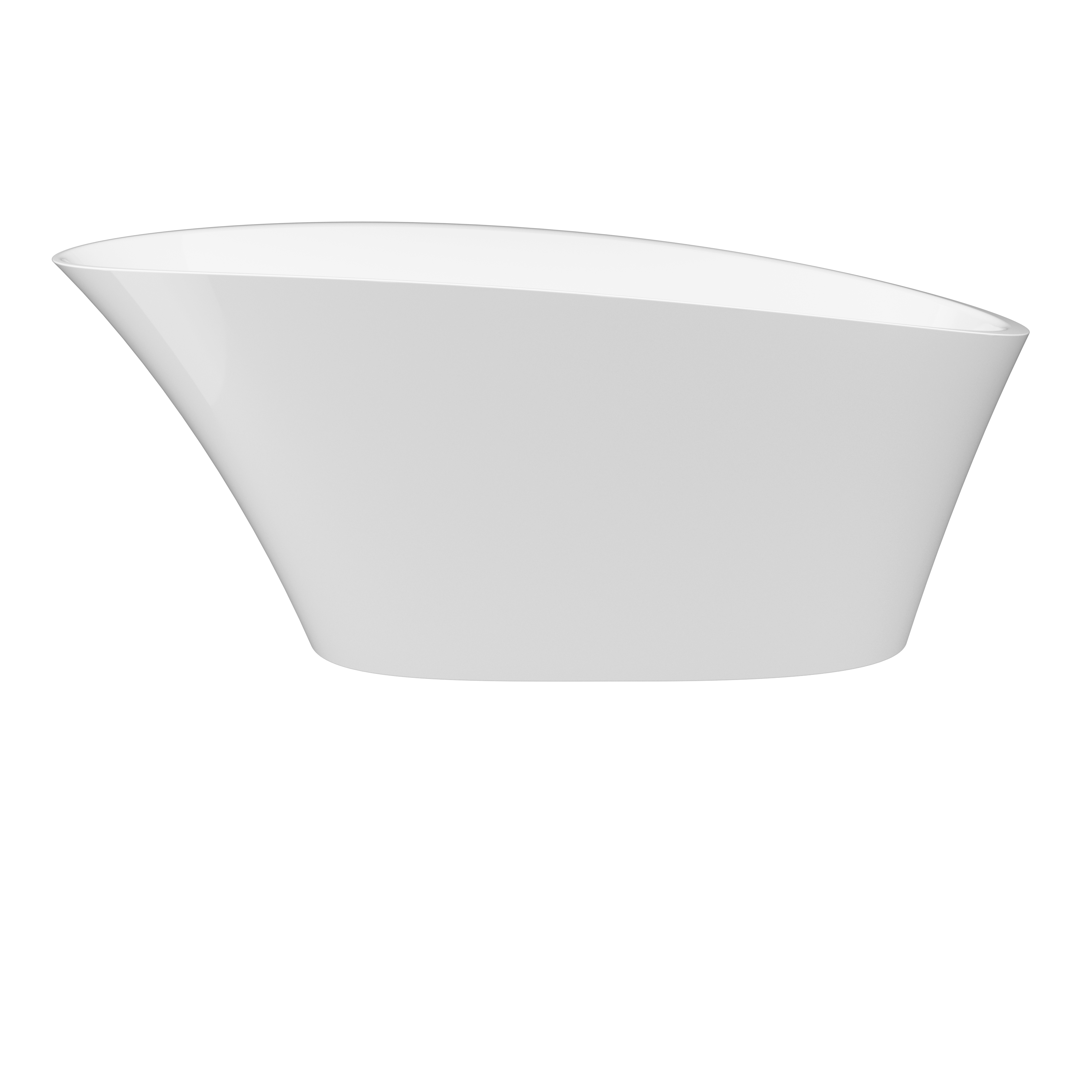 Jacuzzi ROF6634BUXXXXG 33.5 x 65.71-Inches White Acrylic Oval Freestanding Soaking bathtub ( Center Drain )