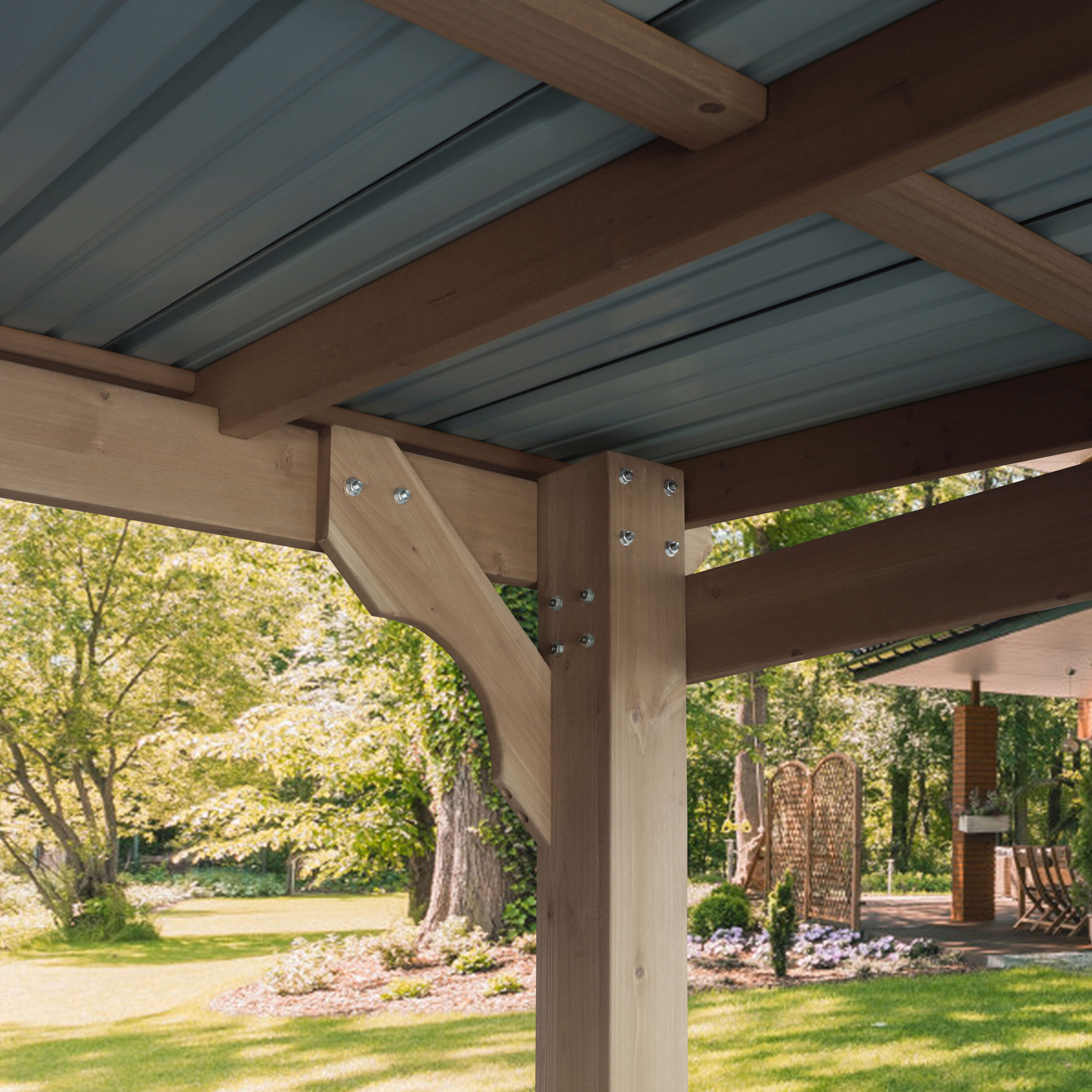 VEIKOUS PG0201-58-G Wood-Resin-Gazebos - View #9