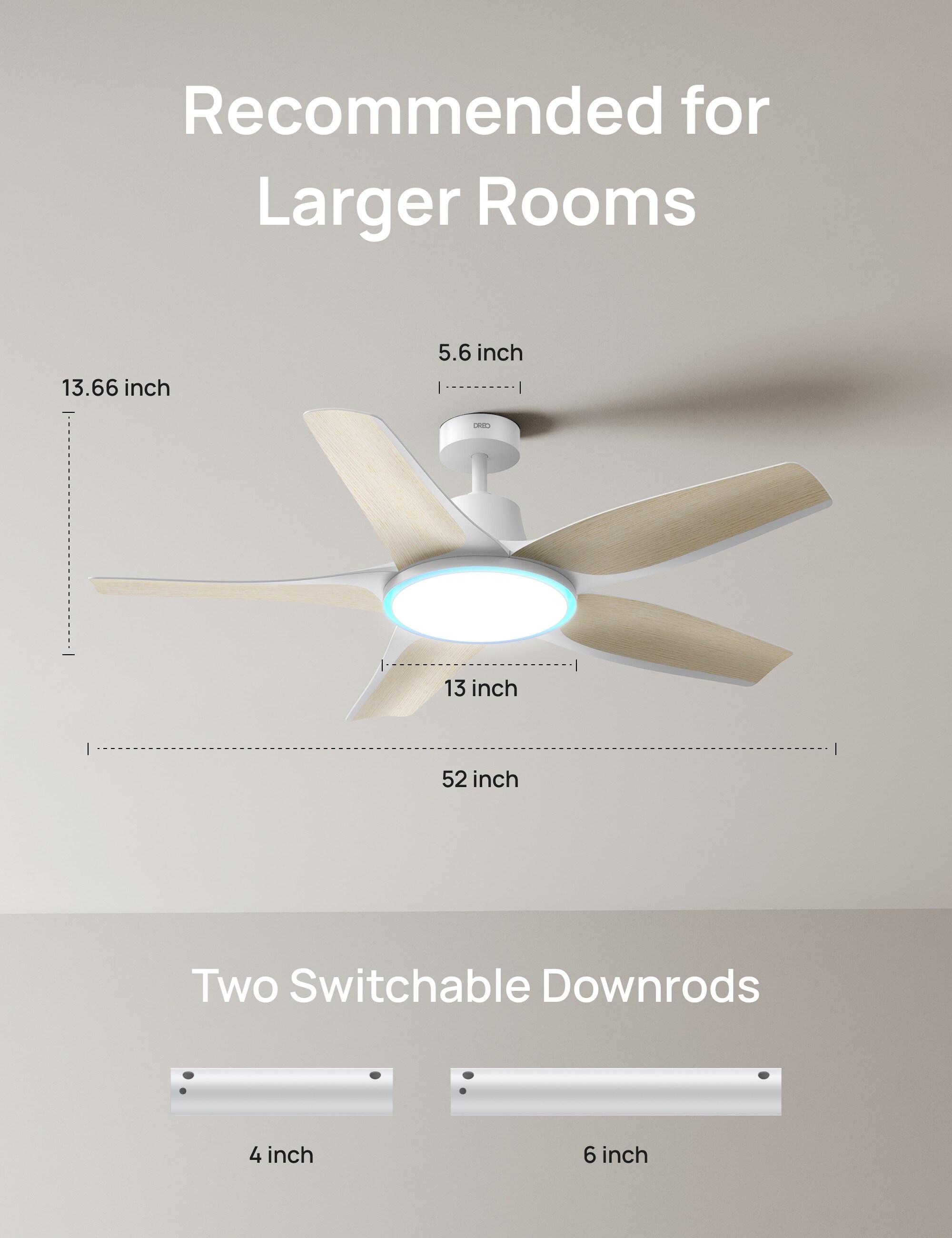 DREO DR-HCF002S Ceiling-Fans - View #3