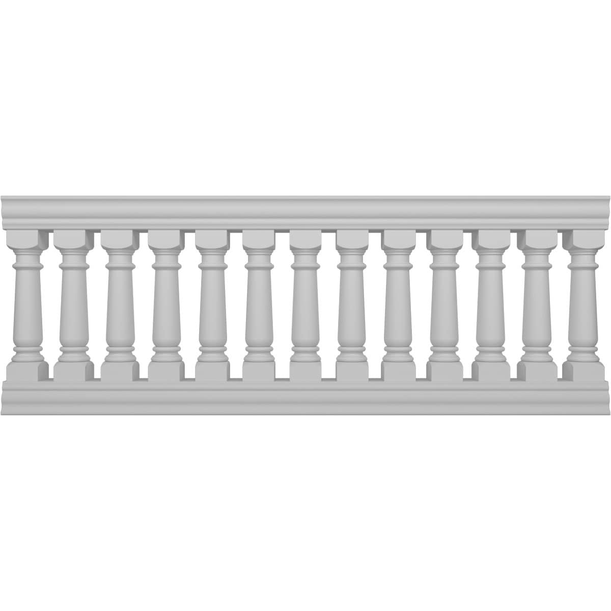 Ekena Millwork BALK38X096WEG FiberThane 8-Feet x 38-Inches Wellington Fiberglass Deck Rail Kit