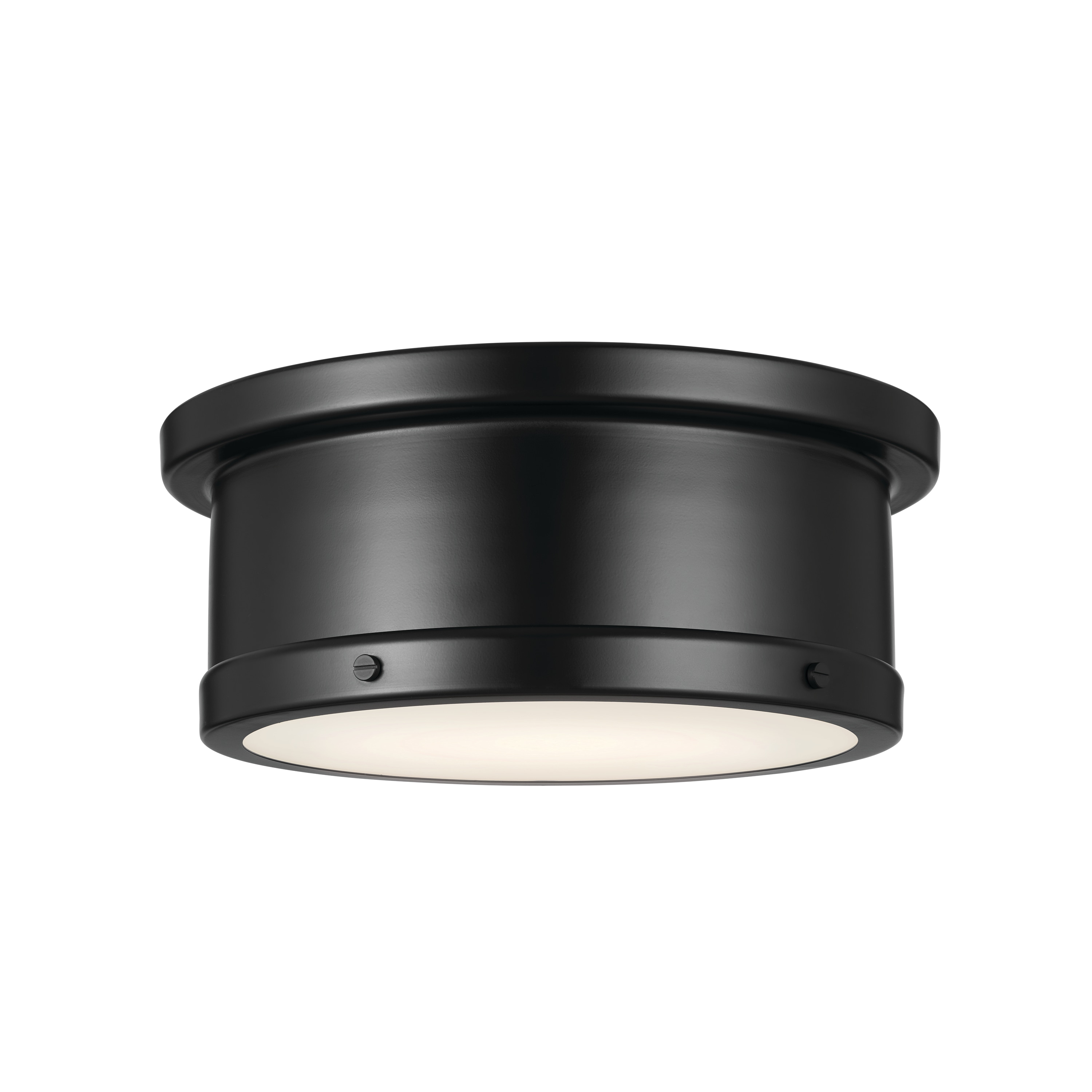 Kichler 52540BK Serca 2 -Light 14.25-in Black Flush Mount Light