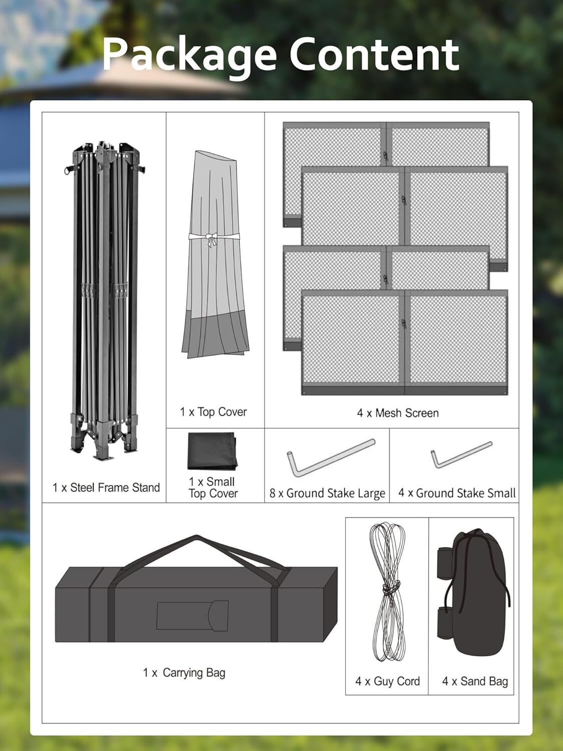 Qeetex GGL-PHO-12C3XSNI Wood-Resin-Gazebos - View #5