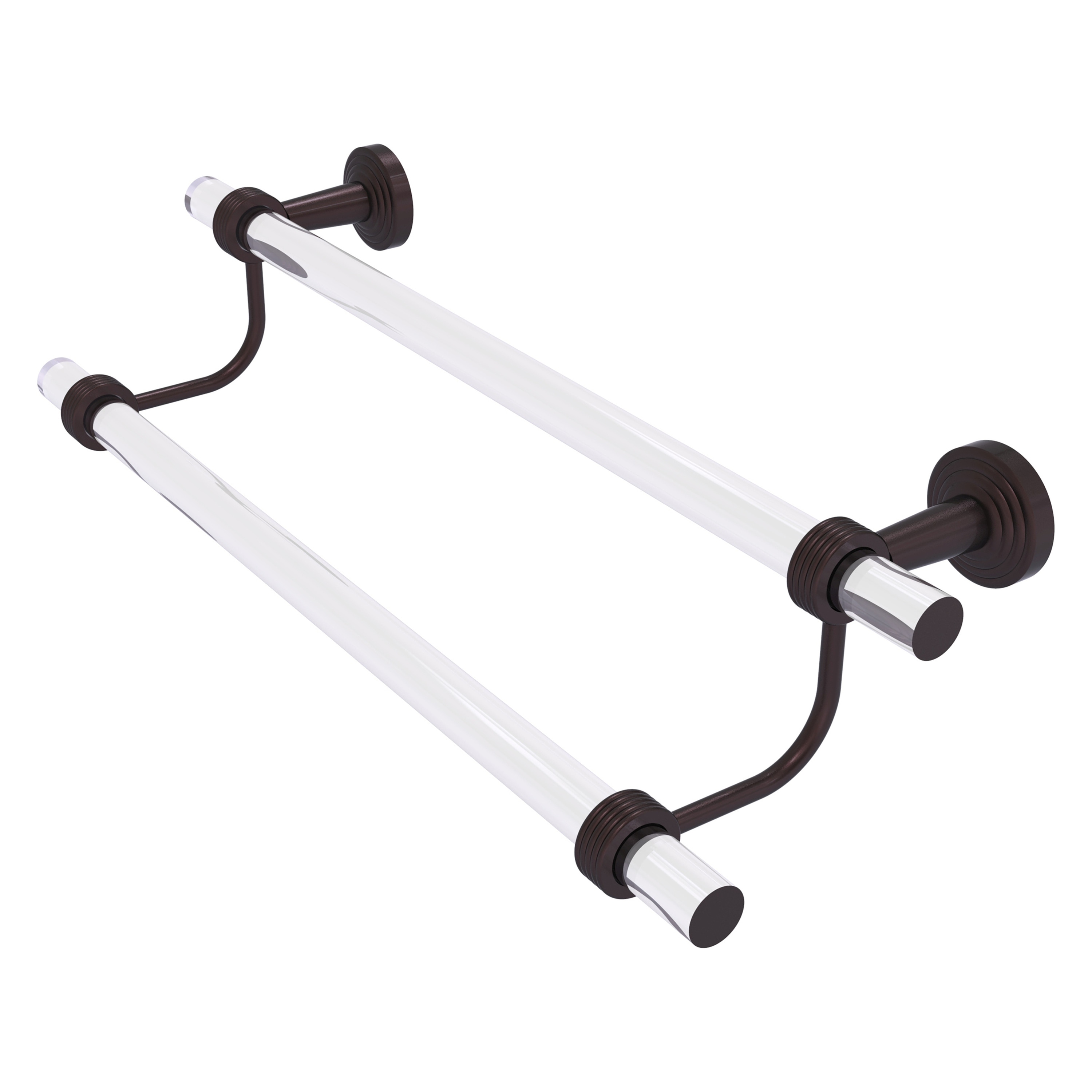 Allied Brass PB-72G-24-ABZ Pacific Beach 24-in double Antique Bronze Wall mount Double Towel Bar