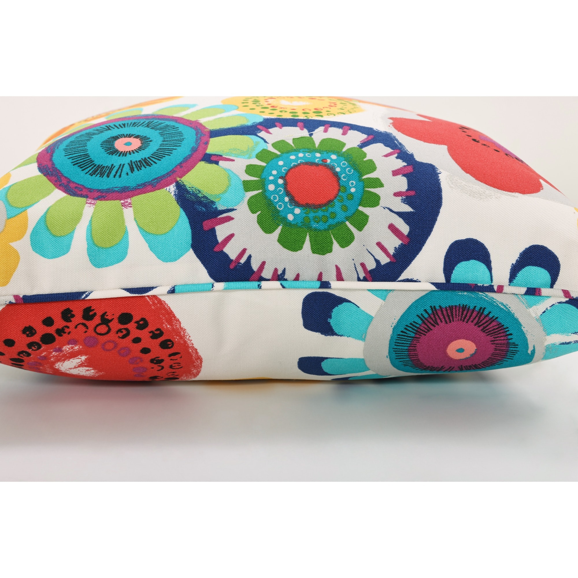 Multicolored Floral Rectangular Kids Outdoor Throw Pillows Set