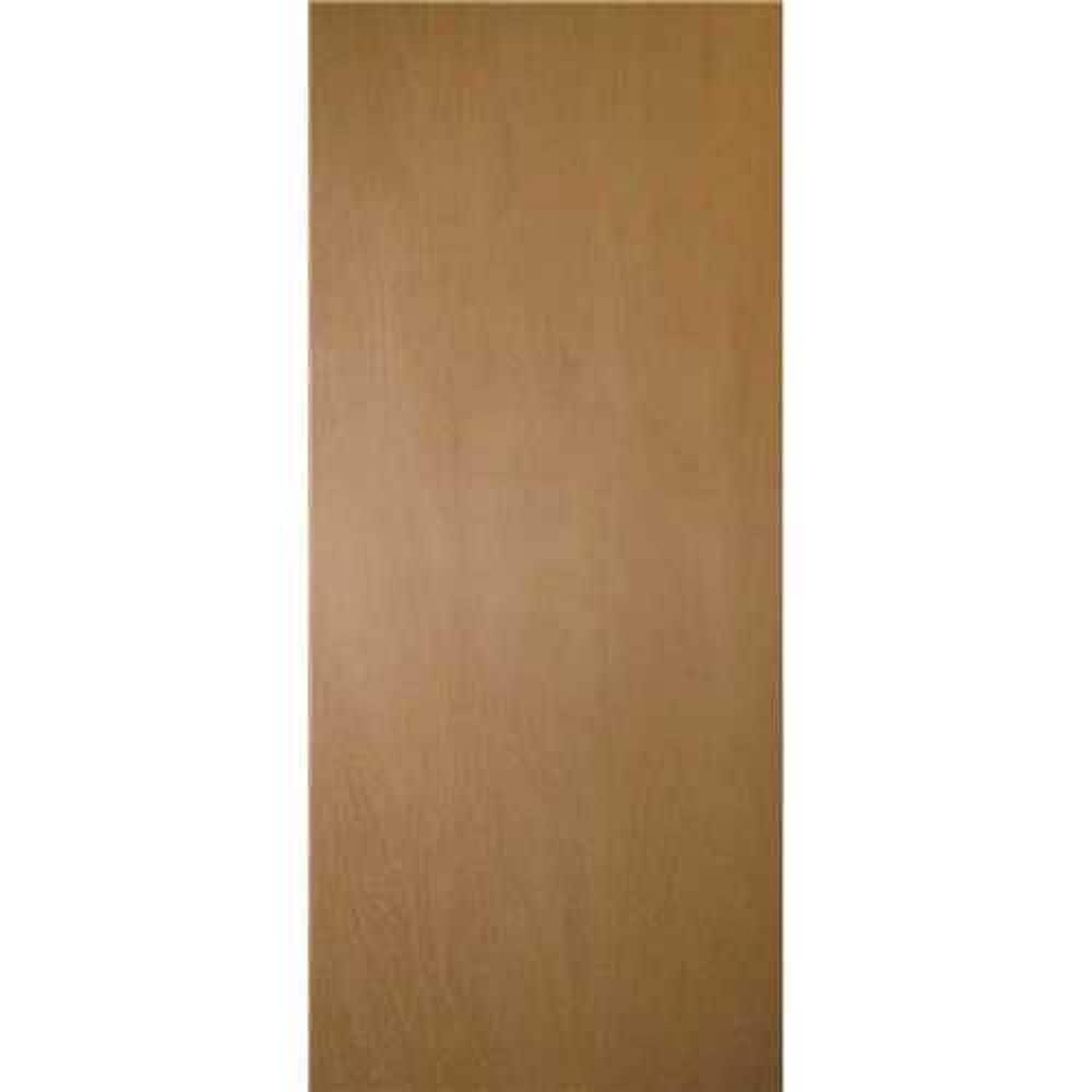  690375 30-in x 80-in Alpine Oak 1-panel Smooth Hollow core Prefinished Lauan Wood Slab Door