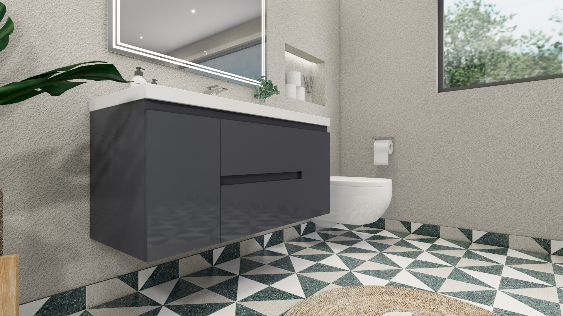 Moreno Bath MOB48S-GR Bath-Vanity-Combo - View #7