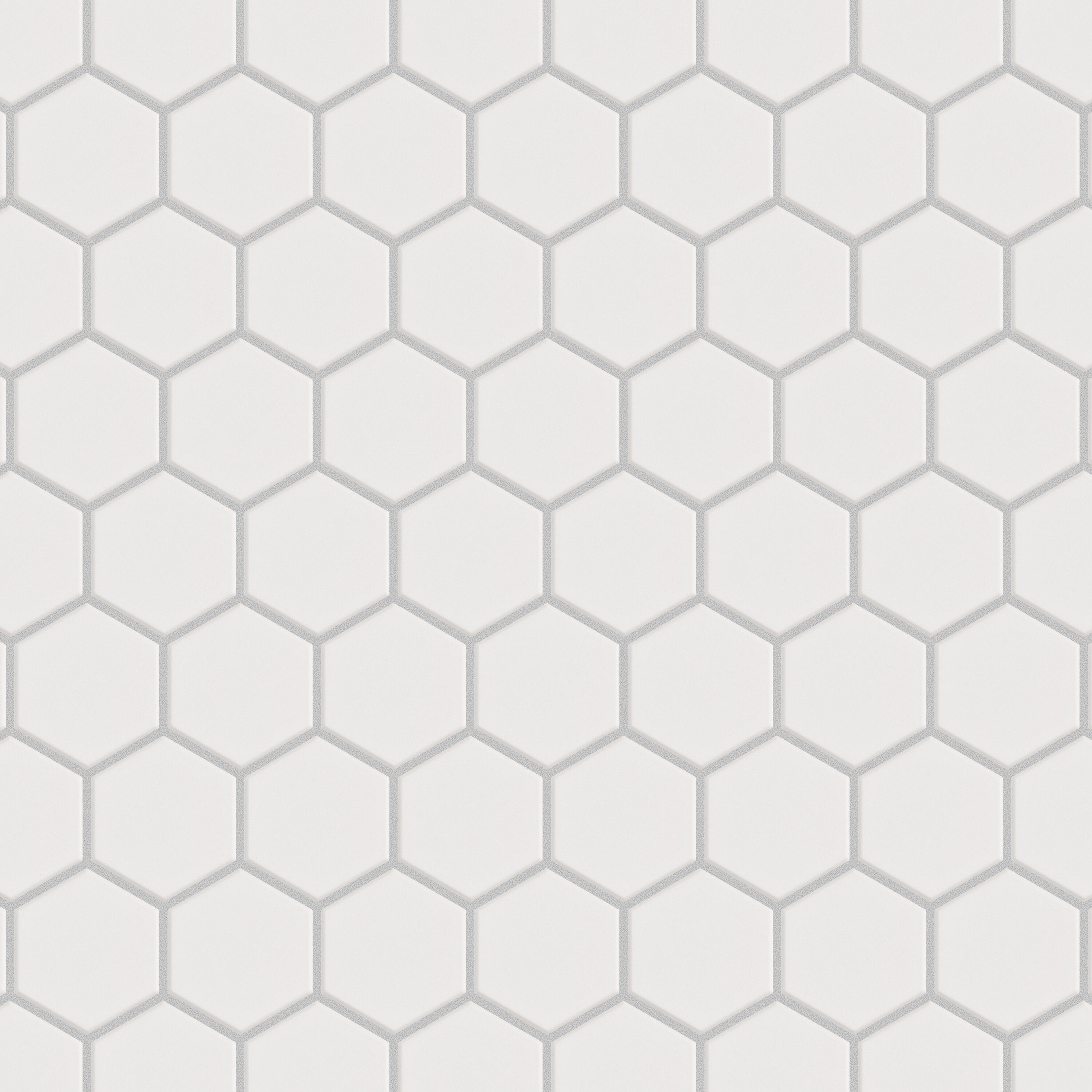 Affinity Tile FJBG2HWT Gotham 2" Hex White 11-in x 13-in Matte Porcelain Hexagon Mosaic Floor and Wall Tile ( 10-sq ft Carton
