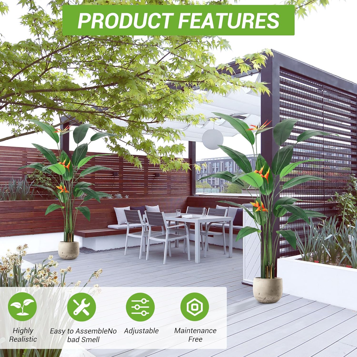 Qeetex DHZ-PHO-11J6366A Artificial-Plants-Trees - View #5