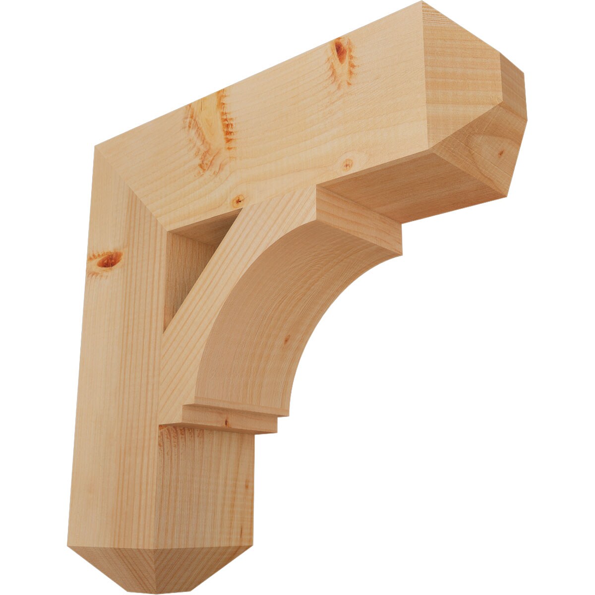 Ekena Millwork BKT06X20X20IMP04SDF Imperial craftsman smooth 5-1/2-in x 20-in x 20-in Douglas fir Brown Wood Standard bracket