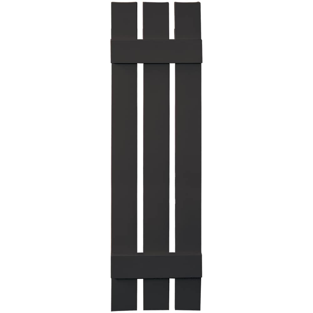 Vantage V5371247010 11.875-in W x 47-in H Musket Brown Board and batten Spaced Exterior Shutters ( 1 -Pack )