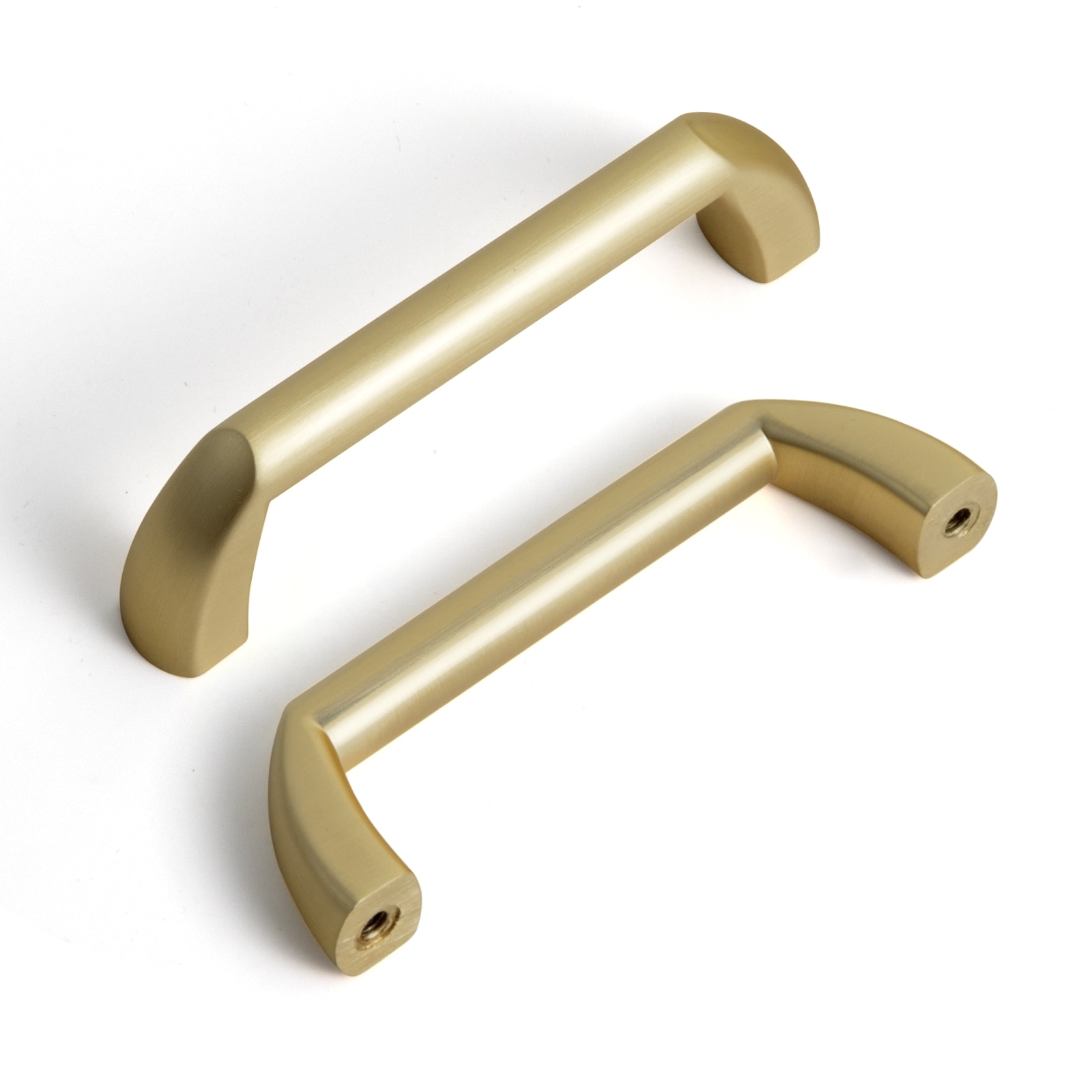 Miaokesen 8220TLS-76-12 3-in , 76mm Center to Center Light Brushed Brass Novelty Handle 12 -Pack