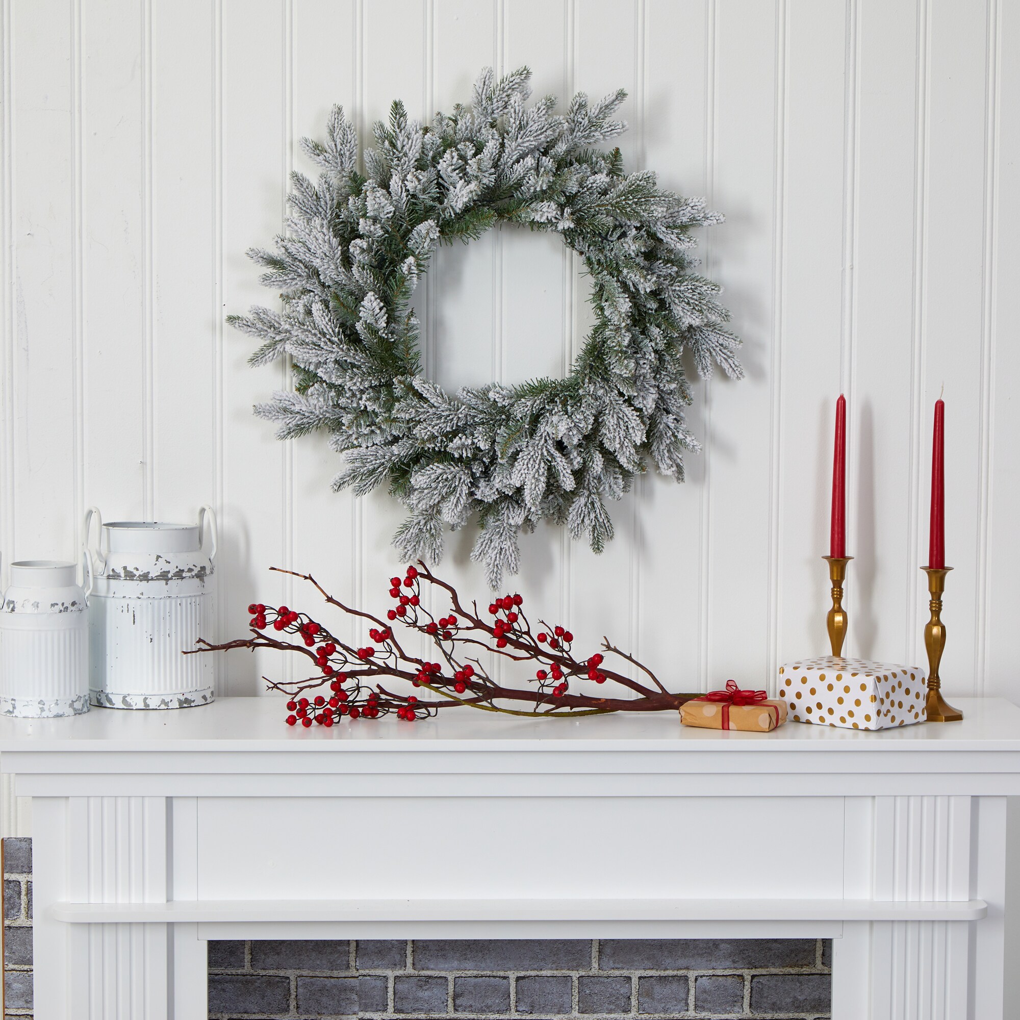 Nearly Natural W1128 Artificial-Christmas-Wreaths - View #6
