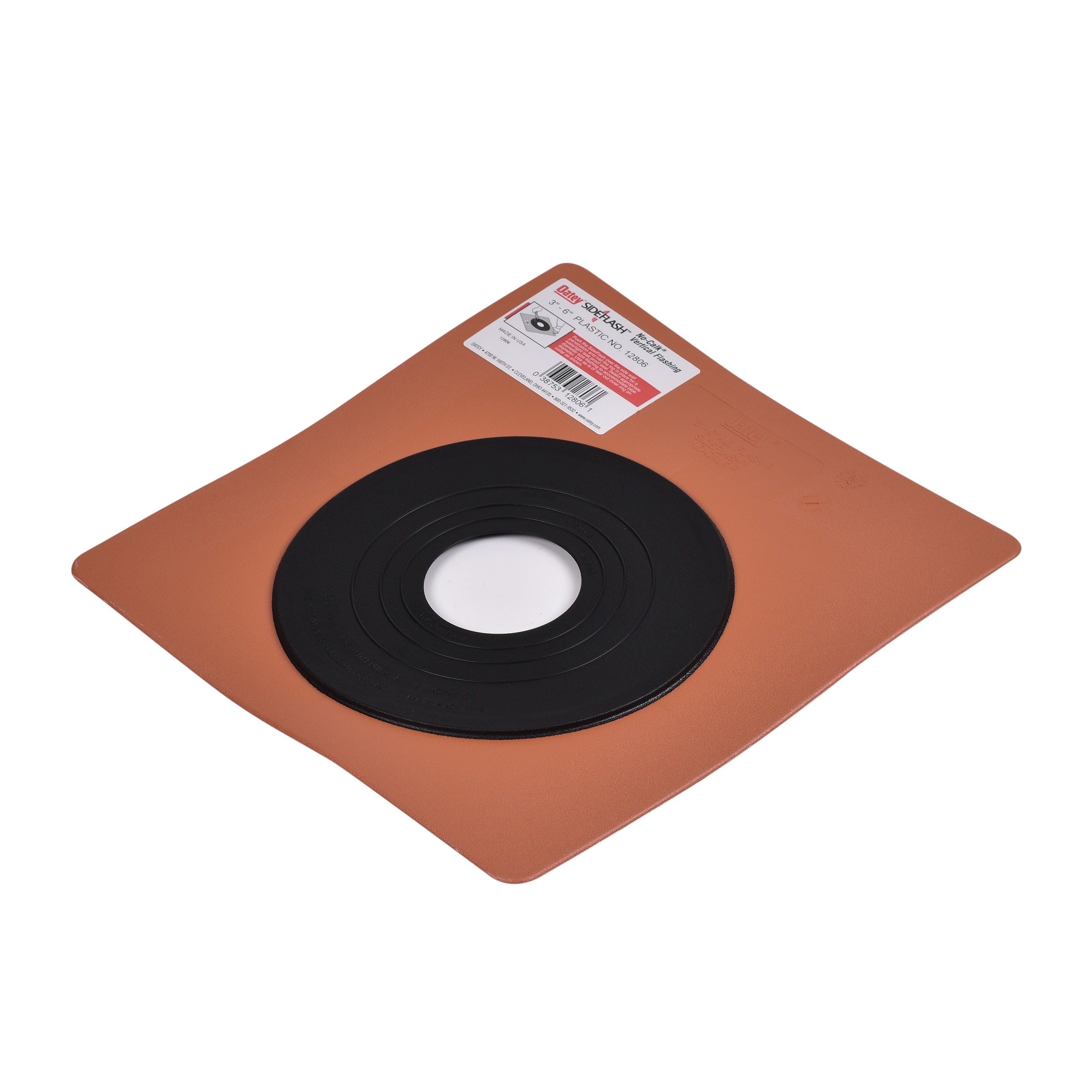 Oatey 12806 Sideflash 3-in to 6-in x 12-Inches Plastic Vent and Pipe Flashing