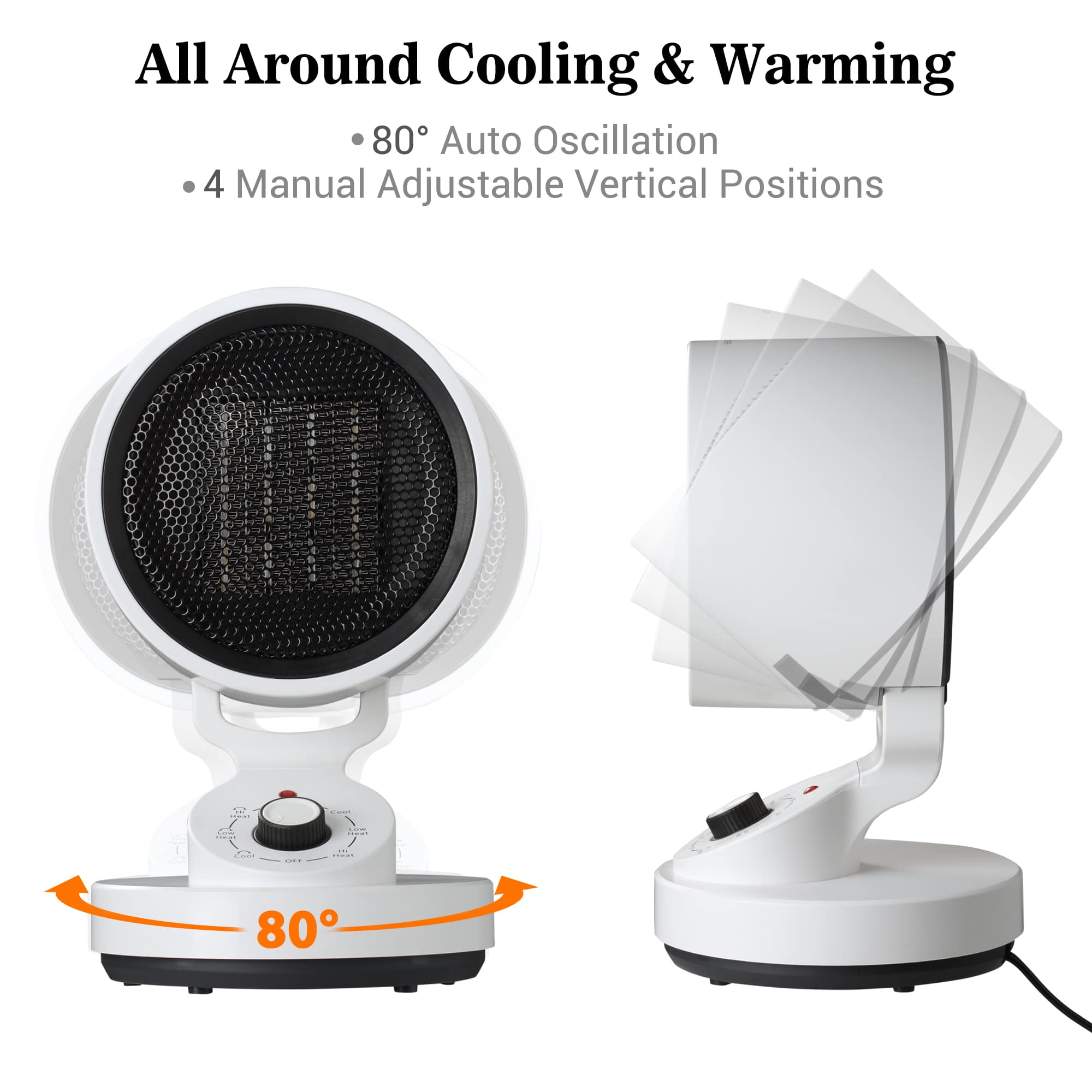 Yescom 06FAN004-1500W-X2-LO Portable-Electric-Heat - View #4
