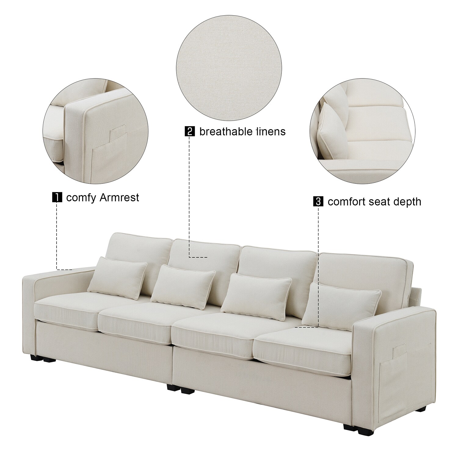 GZMR GZ-GN3886A Sofas-Loveseats - View #5