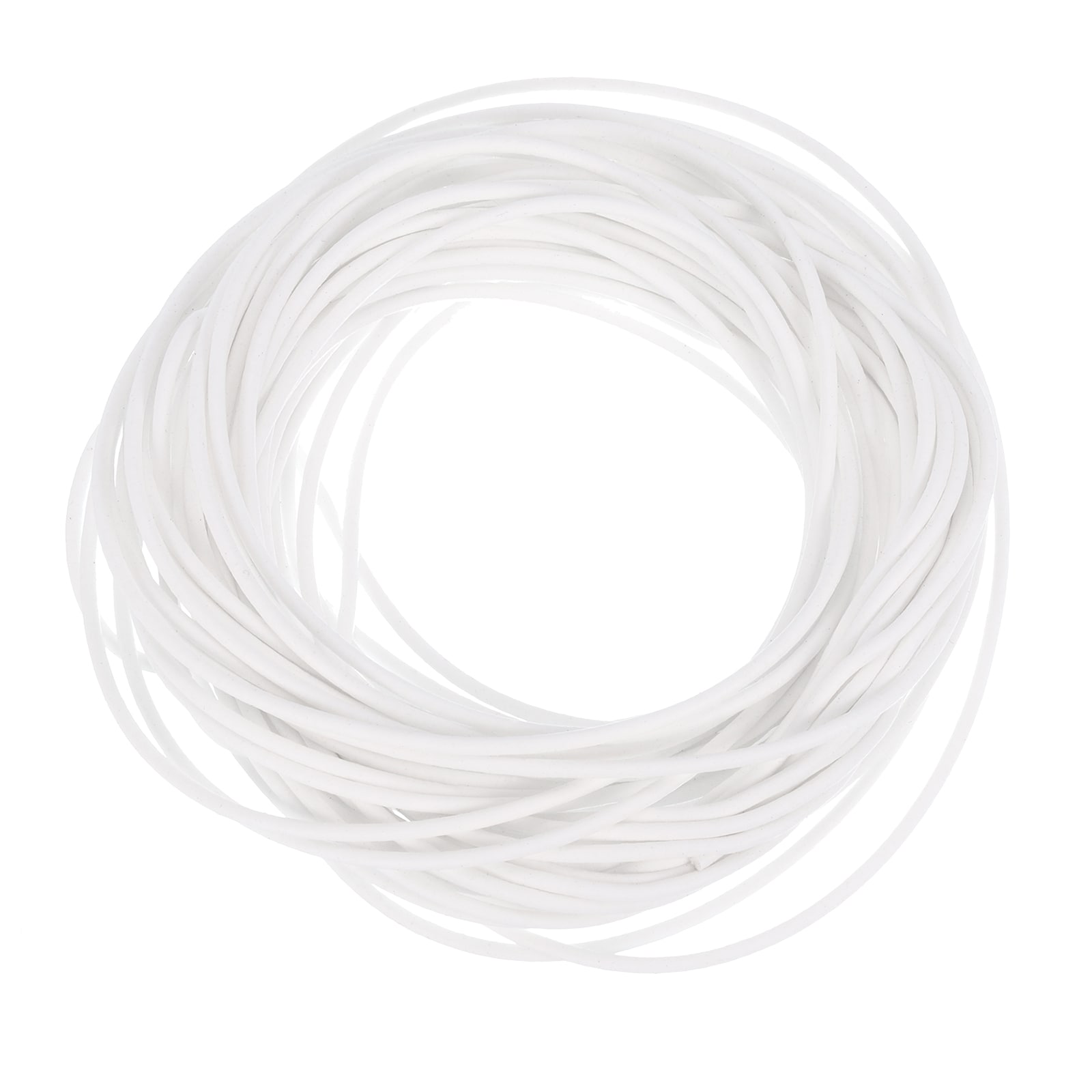 PATIKIL Silicone Foam Seal Strip 10M 1.5mmDia Round High Density Solid Sponge Rubber Weather Stripping Cord for Sealing Gap Blocker Insulation White