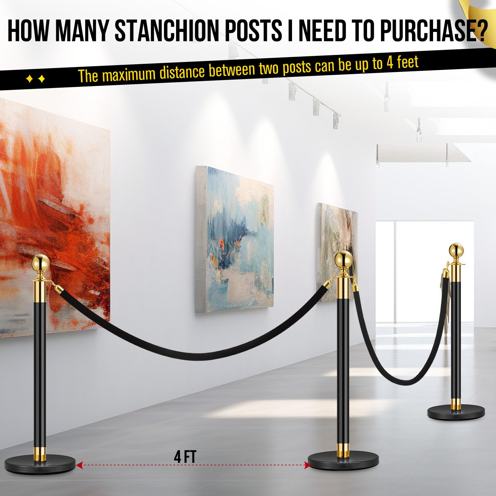 IdealHouse CA7-GVPVWTRN-HB Commericial-Crowd-Control-Barriers - View #2