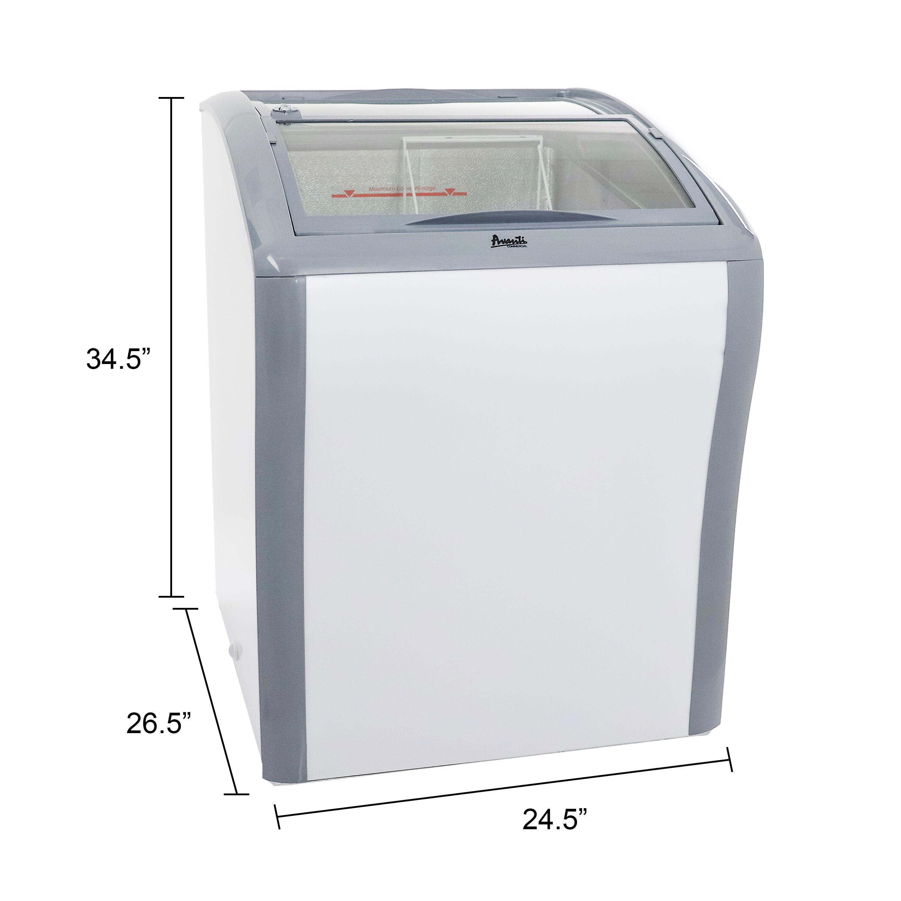 Avanti 10-cu ft Manual Defrost Chest Freezer (White) in the Chest Freezers  department at
