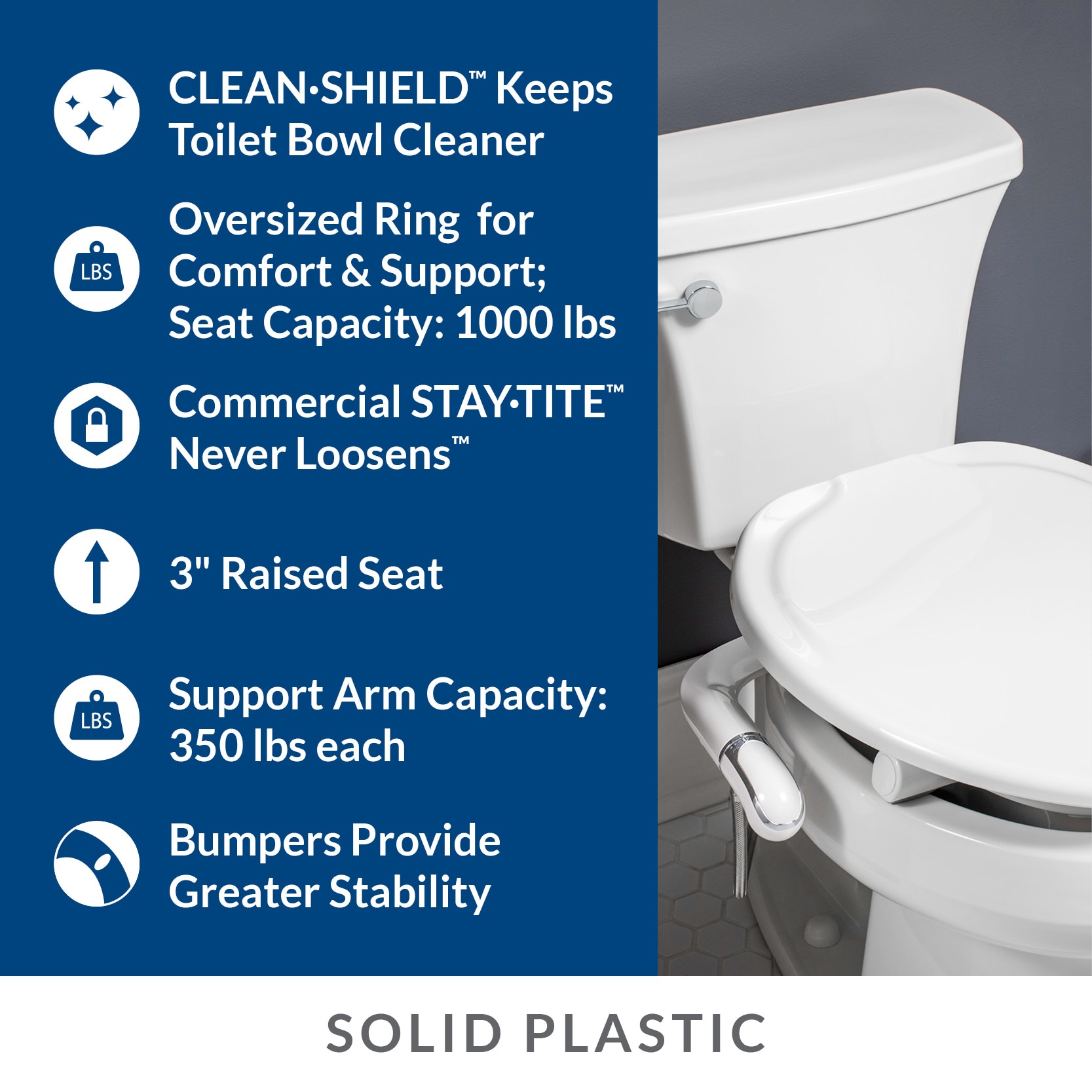 Bemis R85320H20 ARM Bidet-Toilet-Seats - View #2