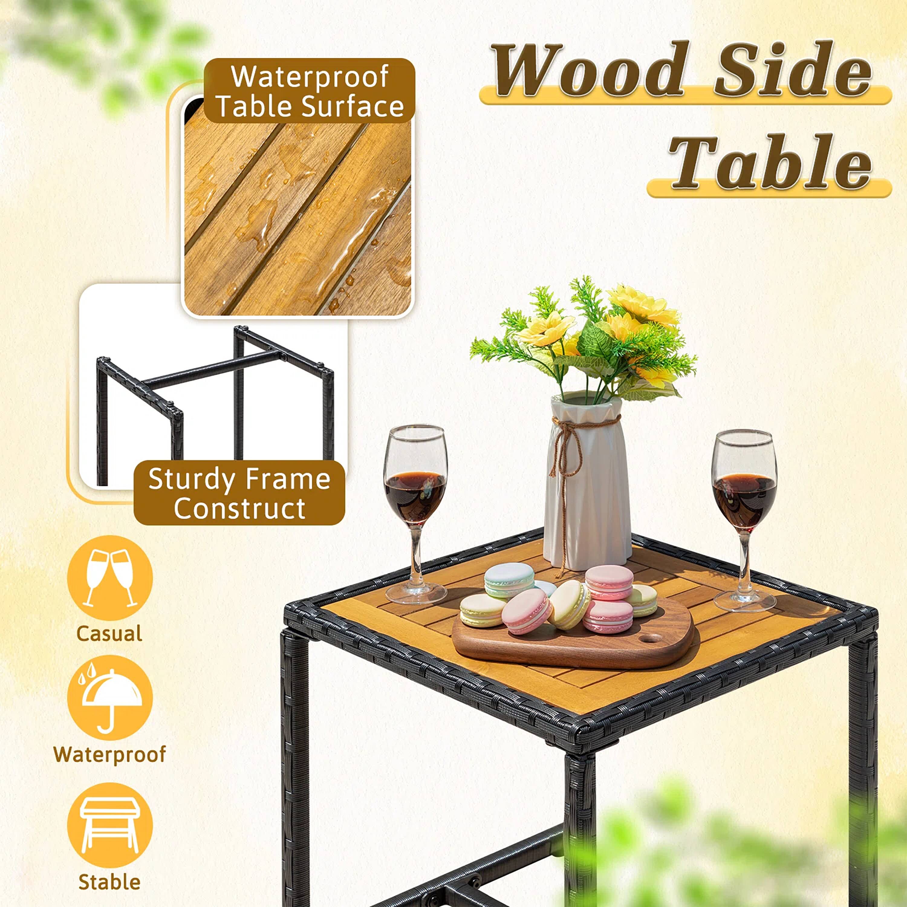 Vineego LS-LCRF22-0005-00 Patio-Conversation-Sets - View #4