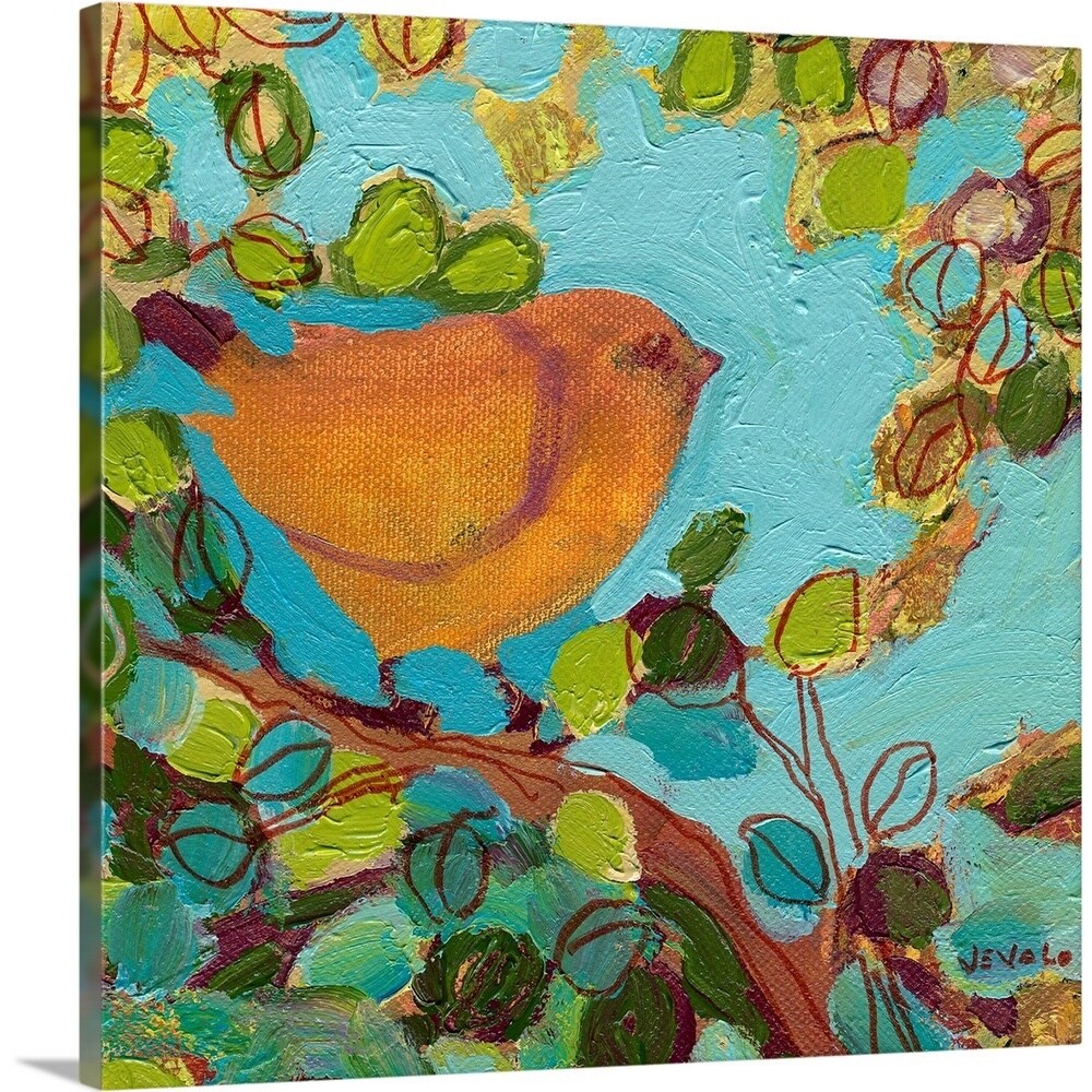 GreatBigCanvas I Can Sing Like A Canary Jennifer Lommers 24-in H x 24 ...