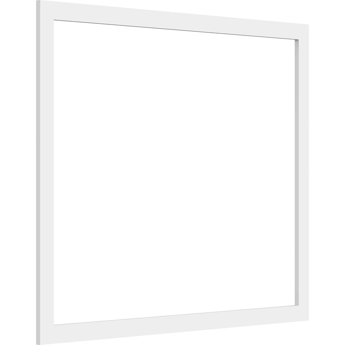 Ekena Millwork WALP34X28X037PRE 34-in x 28-in Smooth Paintable/Stainable White PVC Fretwork Wall Panel (