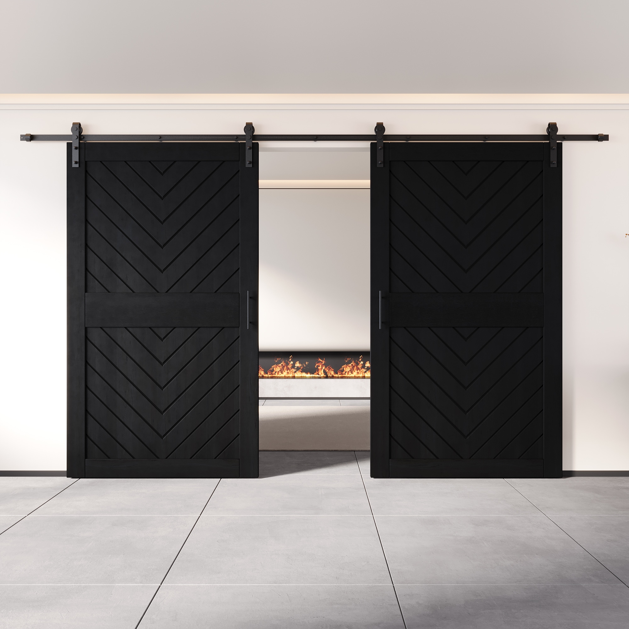 HOMACER YT2H180C-JT3-4284-BK Barn-Doors - View #8