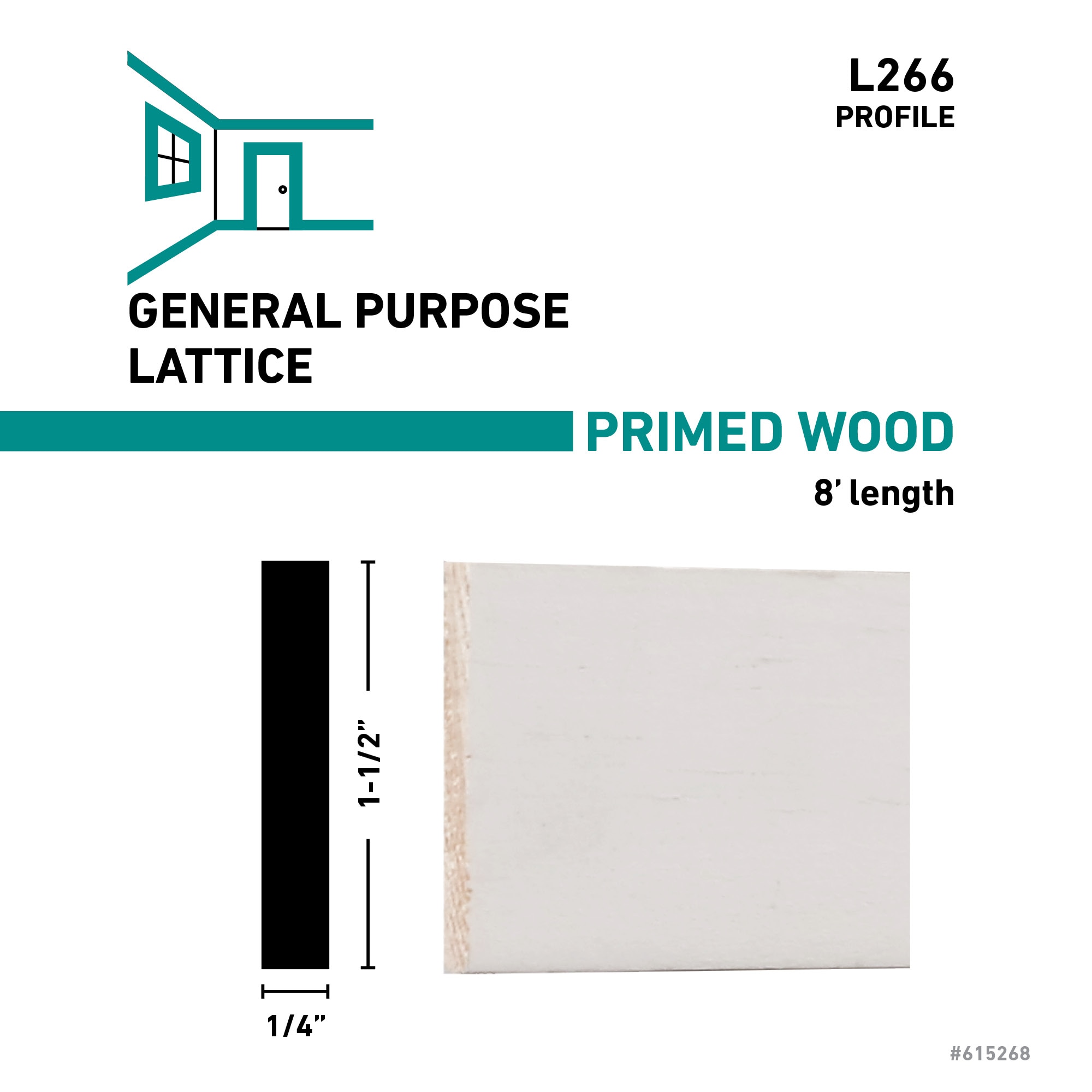 RELIABILT L 266 8 FJPMD Square-Lattice-Moulding - View #2