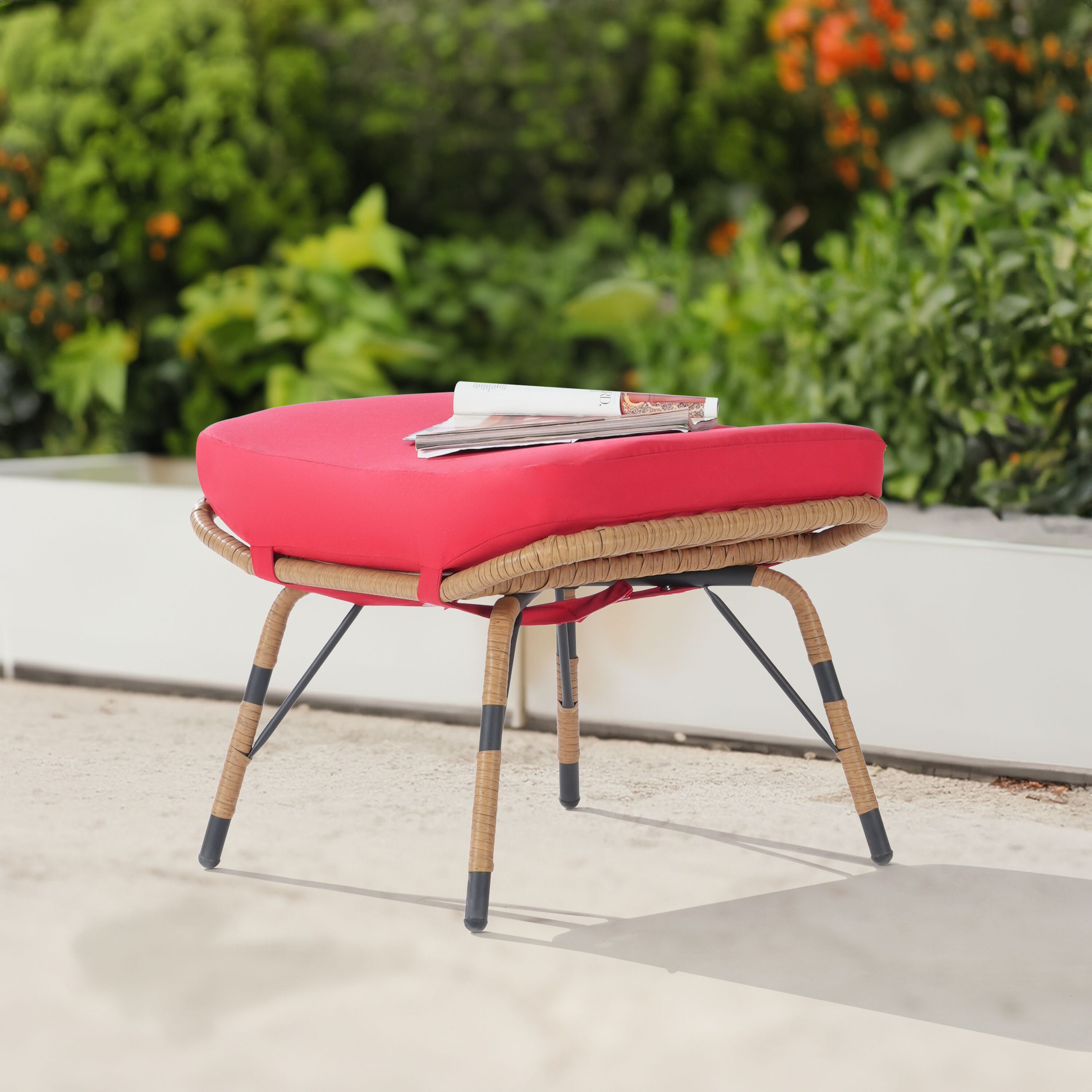 15 Inch Tall Conversation Outdoor Ottomans & Foot Stools At Lowes.com