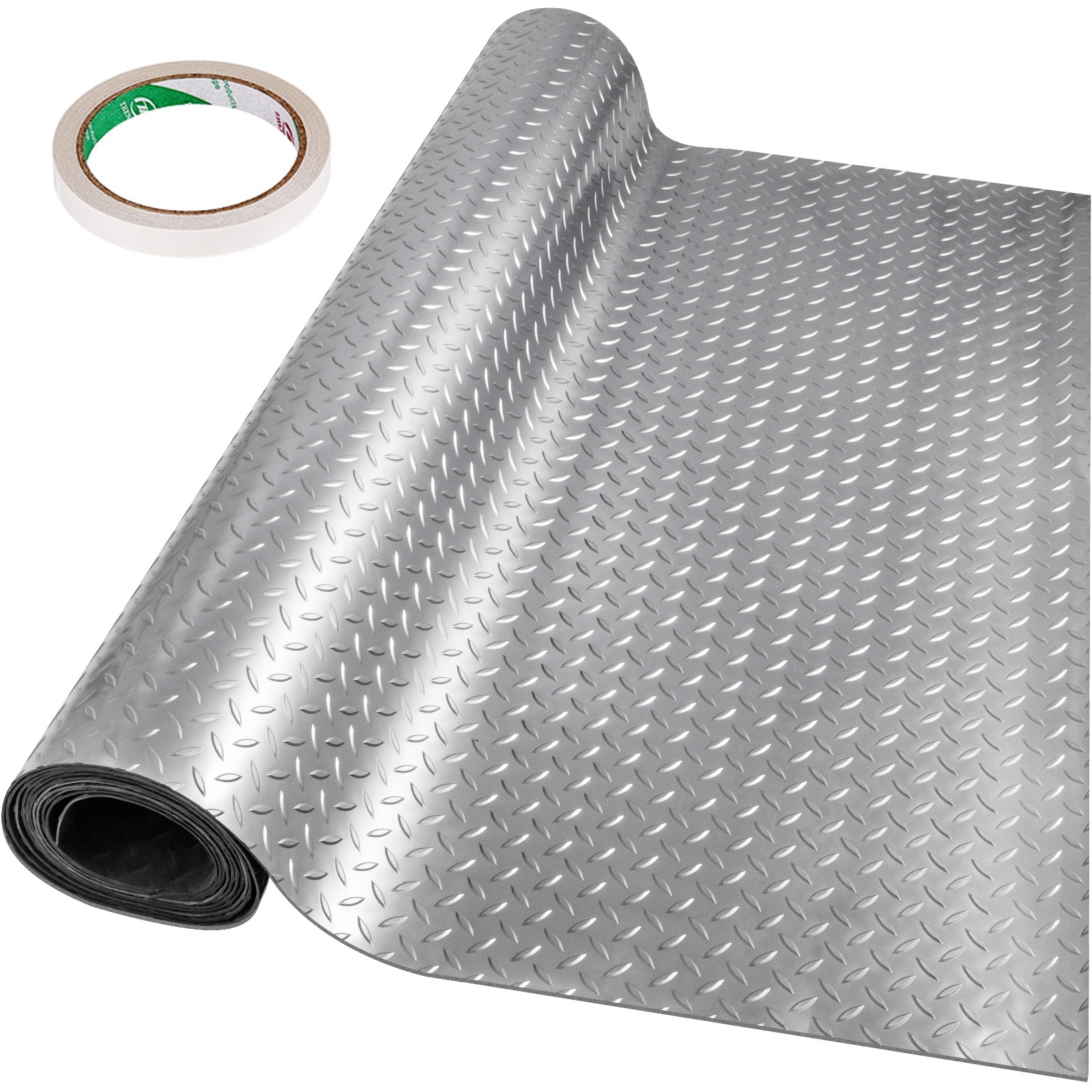 SVOPES SVOPESPVCDBYS02237V0 4-ft x 6-ft x 60-mil T Diamond PVC Garage Flooring Roll ( 25.83-sq ft )
