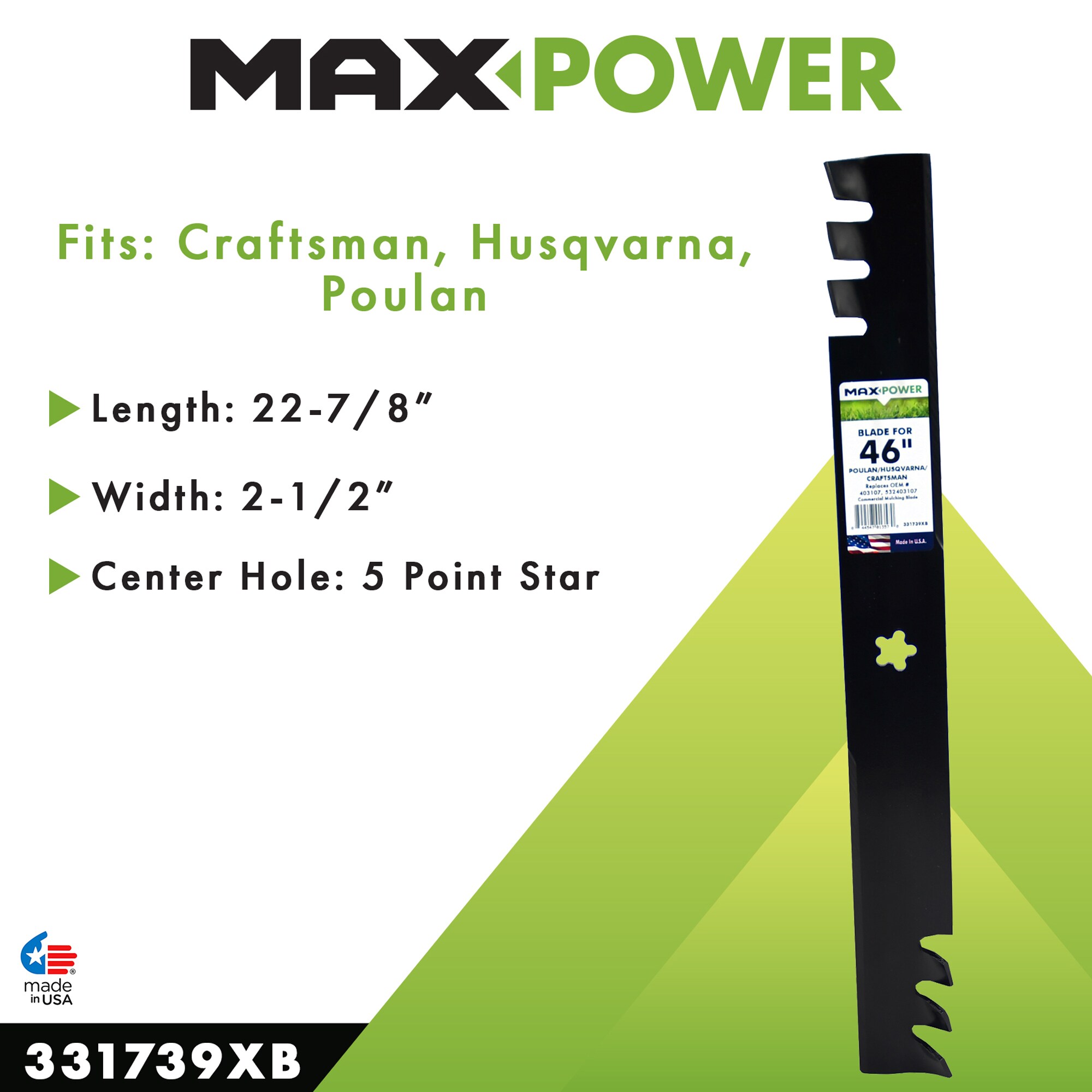 MaxPower 331739XB Ope-Mower-Blades - View #5