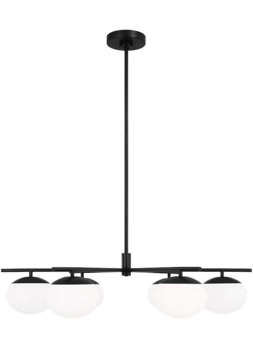 ED by Ellen DeGeneres EC1246AI Lune 6 -Light Antique Steel Modern/contemporary For Use in Dining Rooms, Foyers, Living Rooms Chandelier