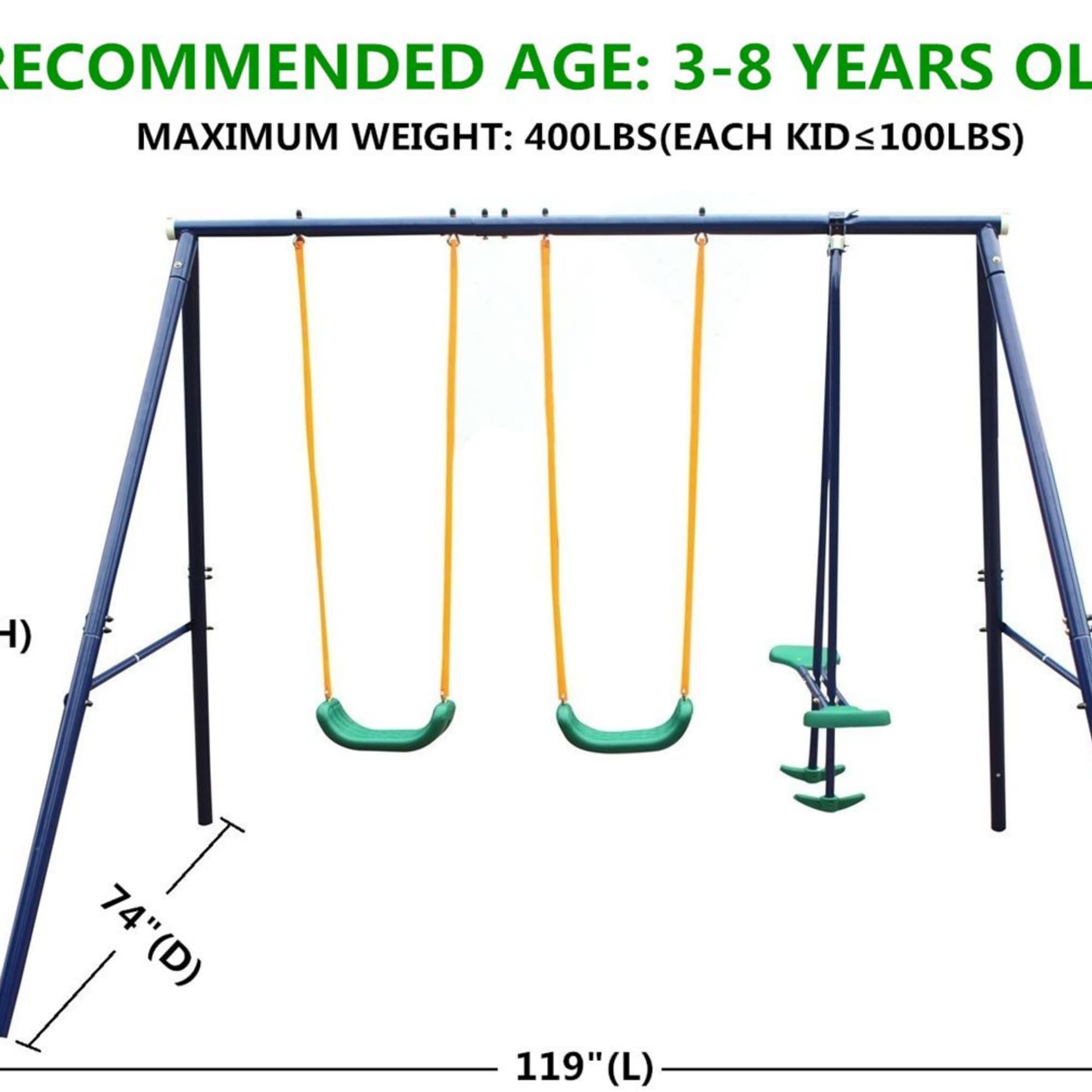 Runesay SS-9 Playset-Swings - View #3