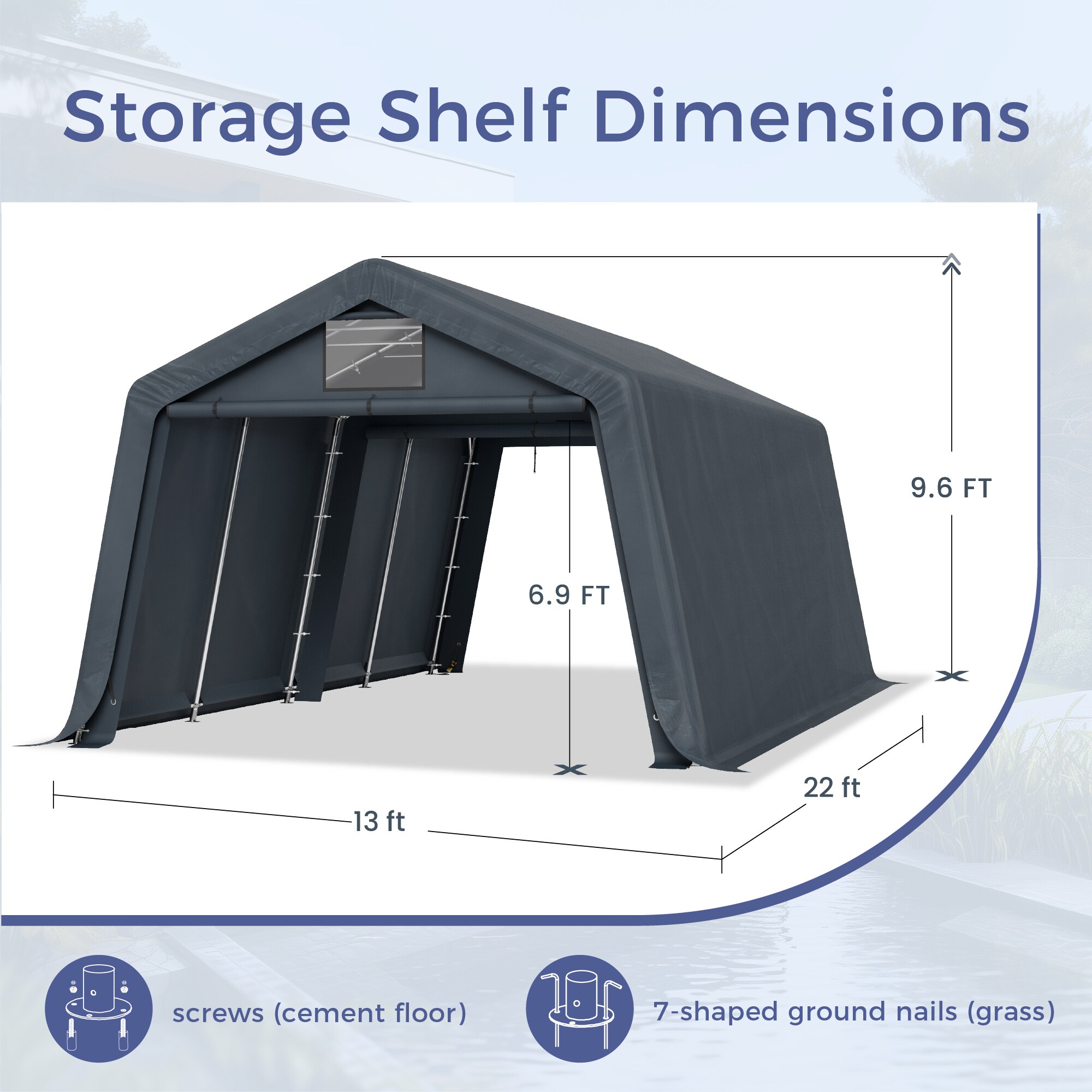 Sunshine Valley GA121-G Carport-Covers - View #7