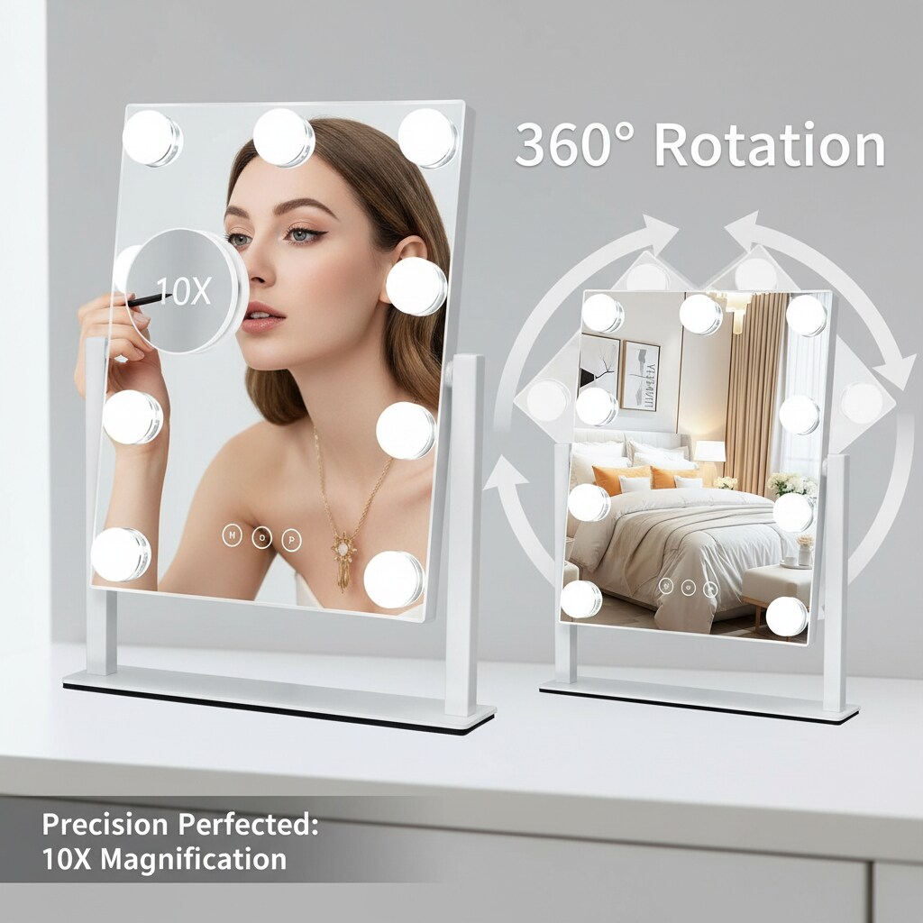 Paradigms Interiors 091B1J8G5 Makeup-Mirrors - View #5