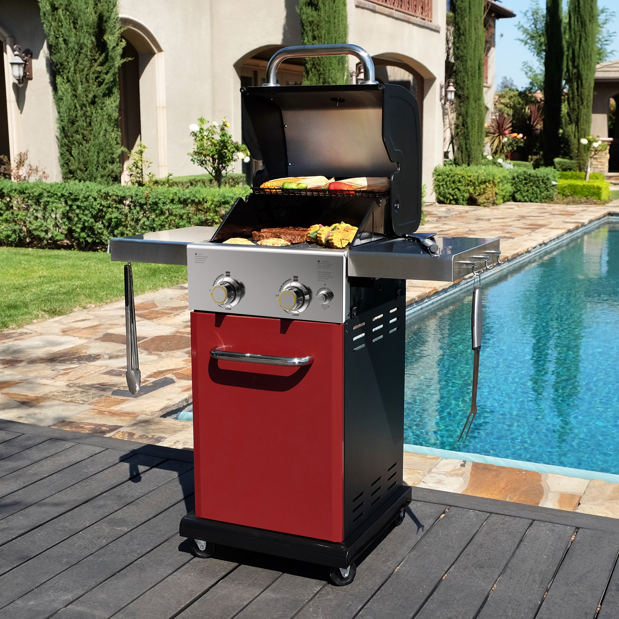 Permasteel PG-40201-RD Gas-Grill - View #2