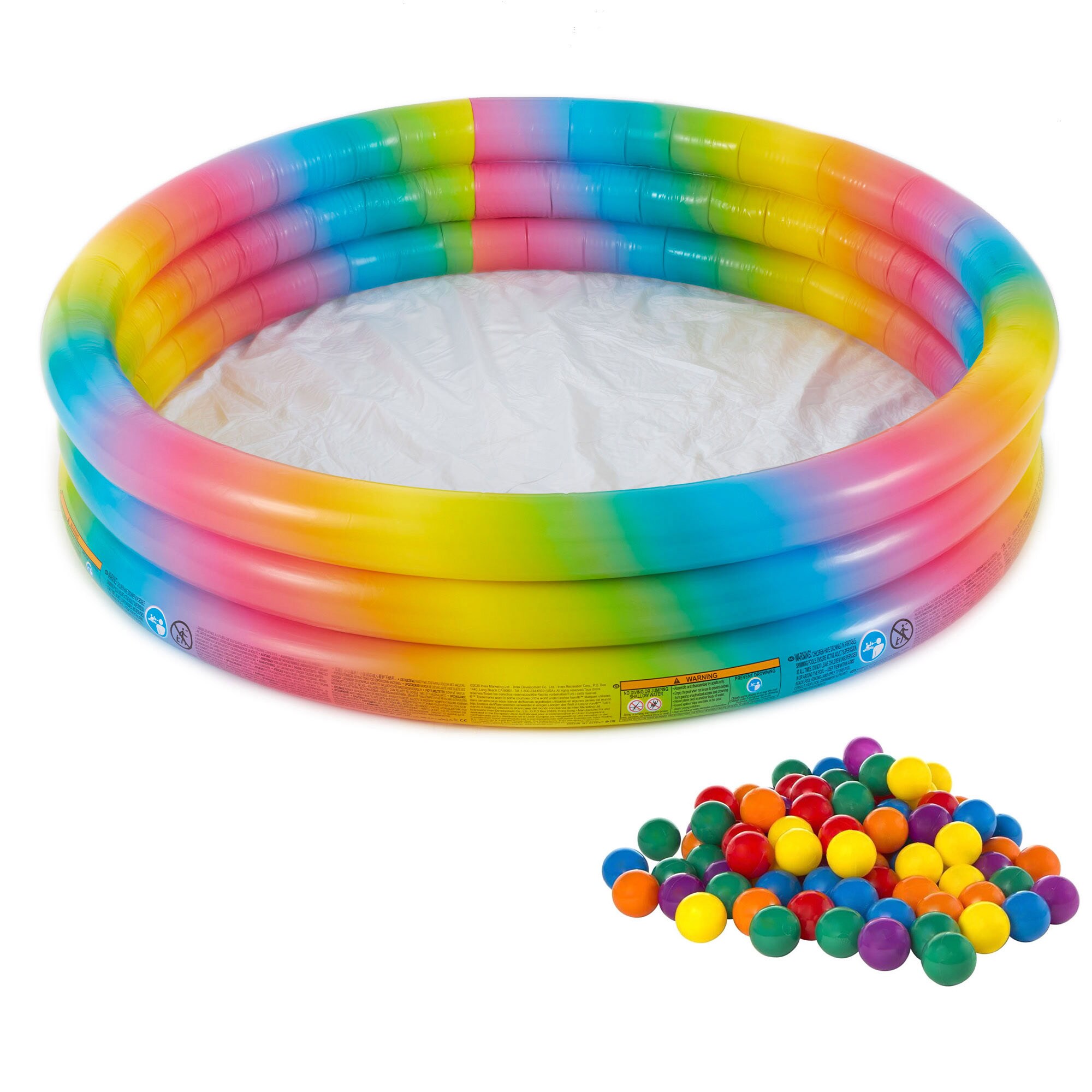 Intex 316218 66-Inches L x 66-Inches W Multicolor - Play Center w/ Pitballs Round Kiddie Pool