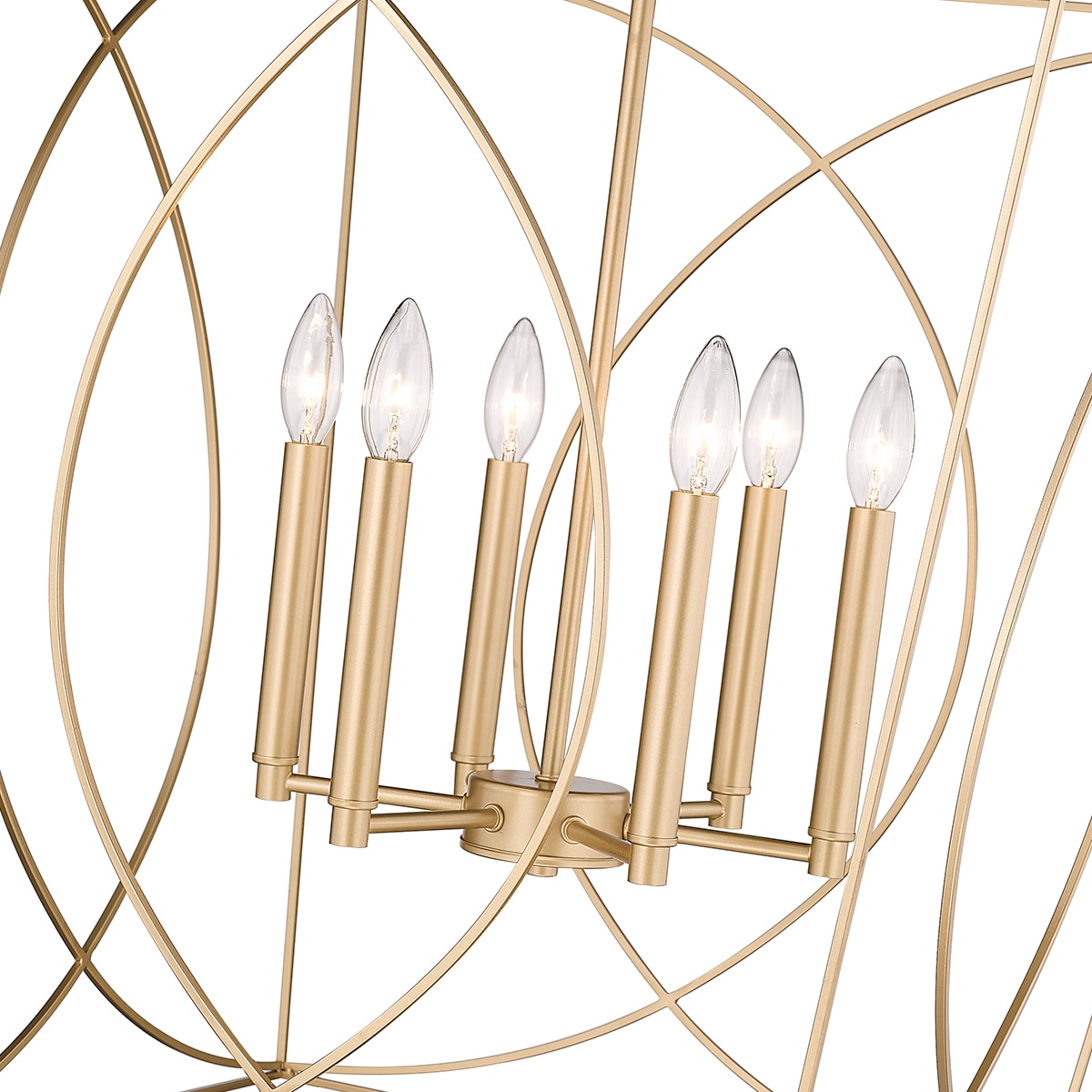 Modern Gold 24" Incandescent and LED Pendant Light